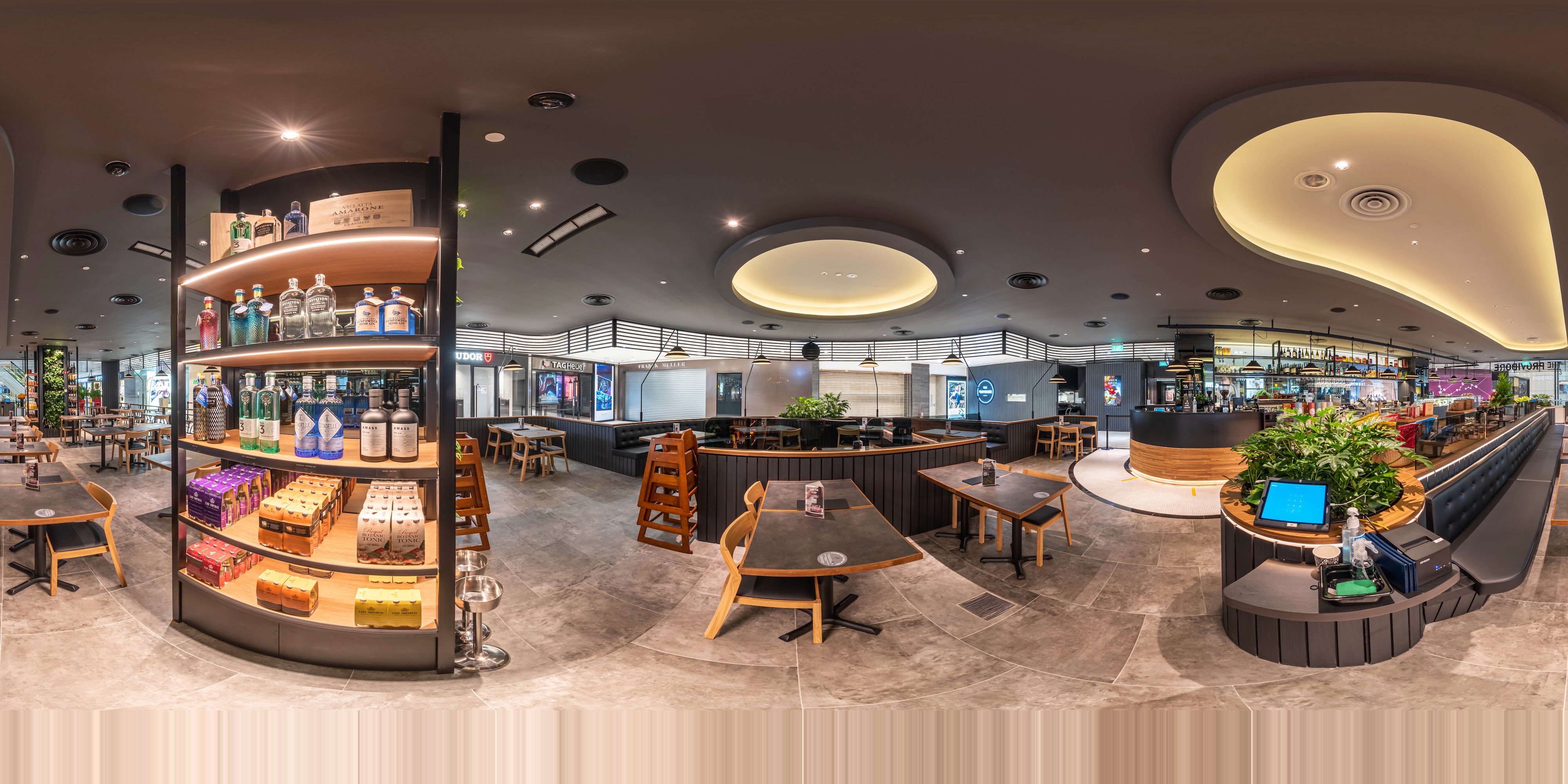 Modern Food Market Interior