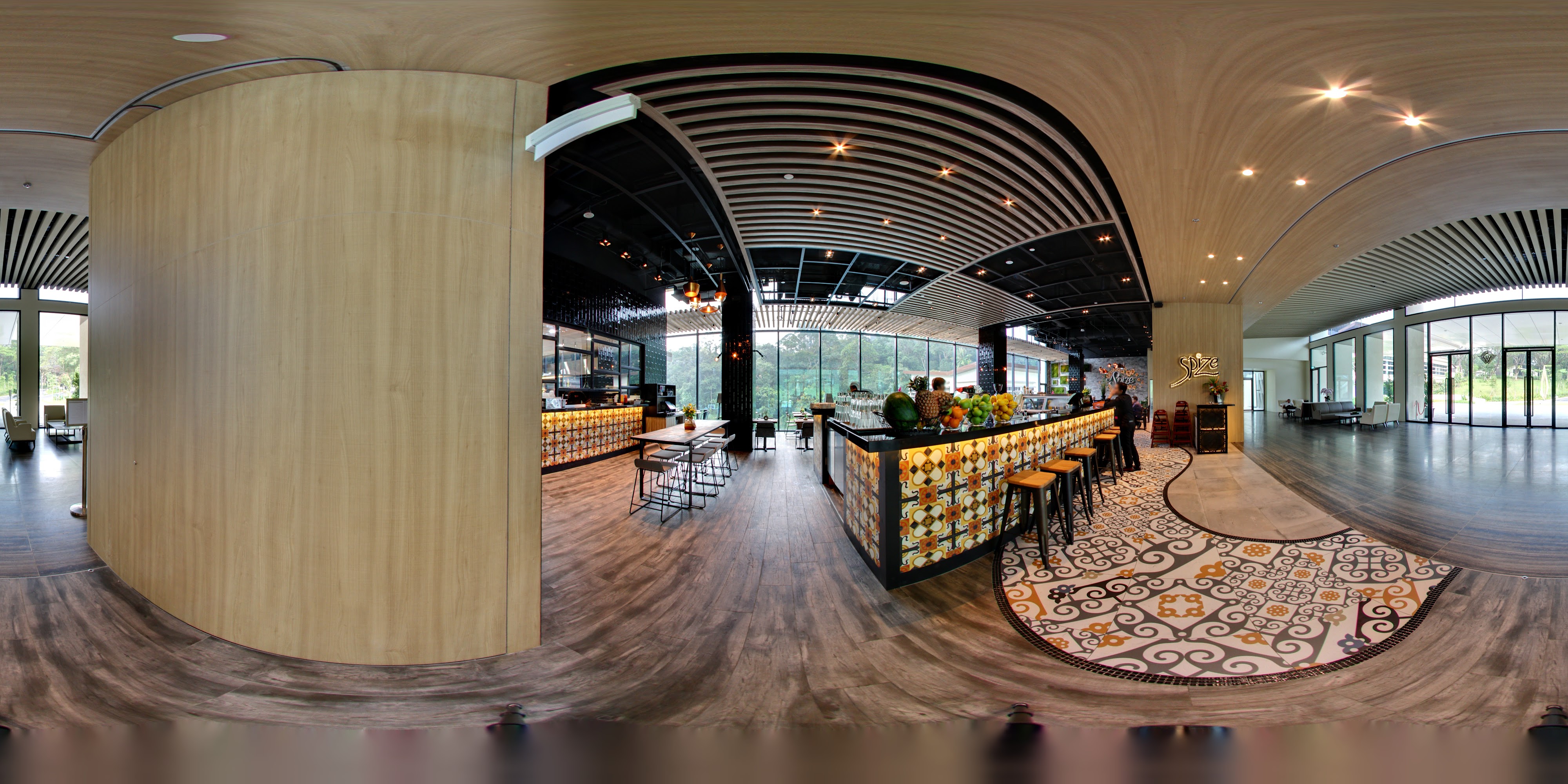 Elegant Contemporary Lobby Bar