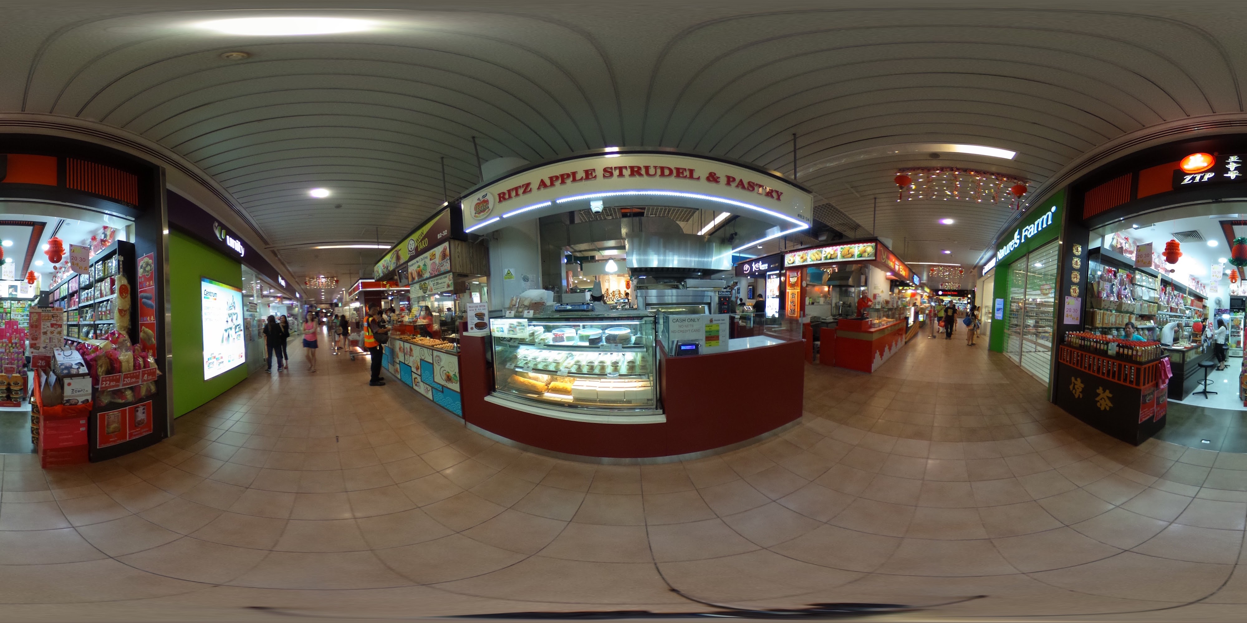 Indoor Bakery Food Court Hallway