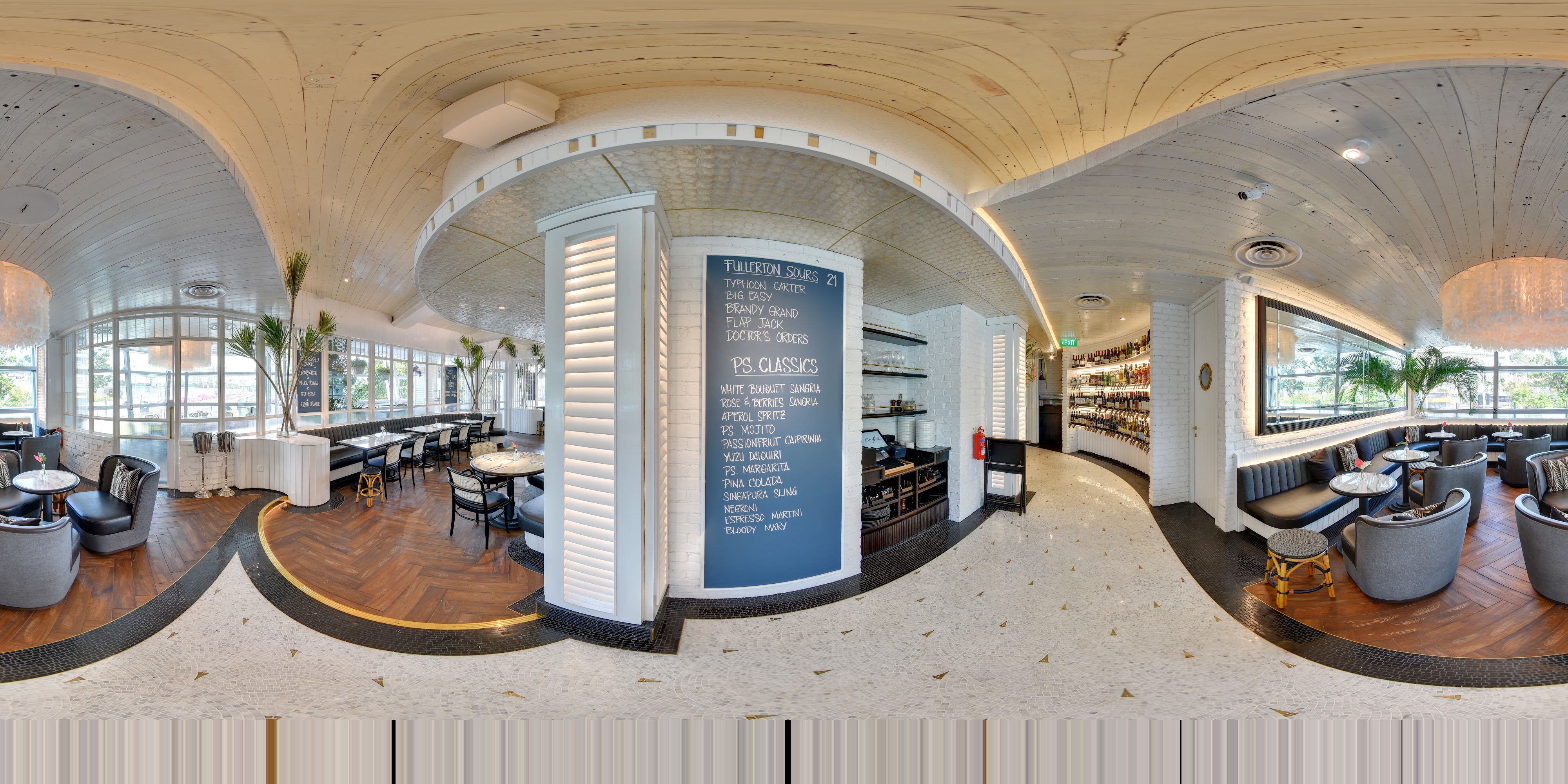 Elegant Seaside Lounge Interior