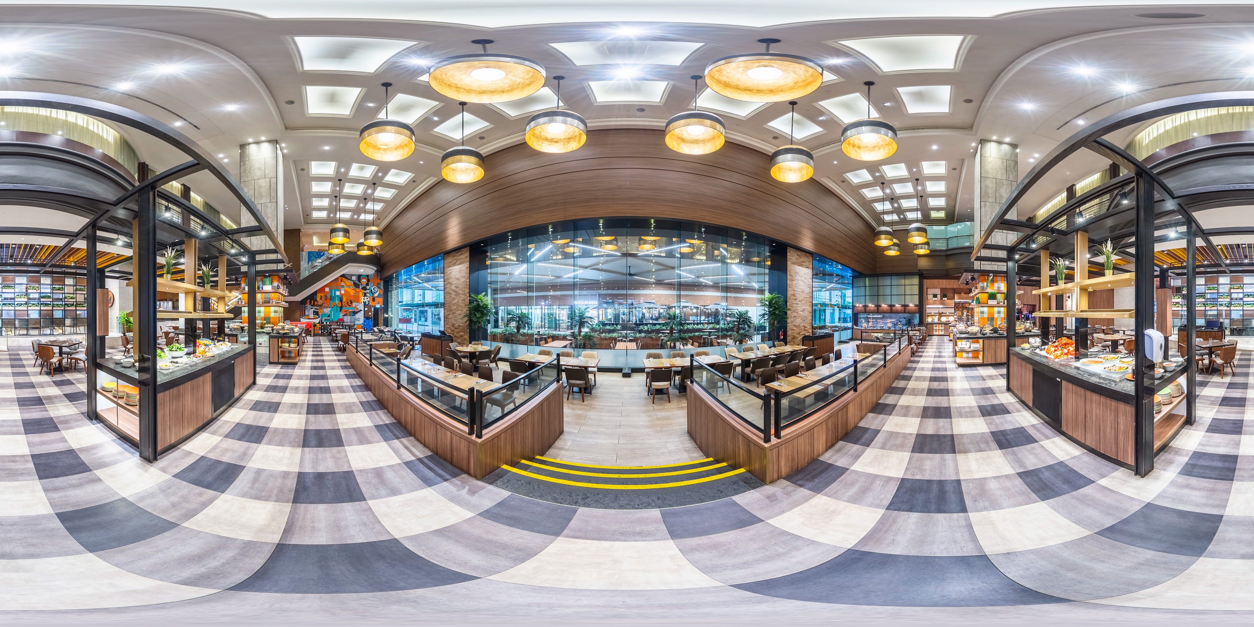 Modern Buffet Restaurant Interior