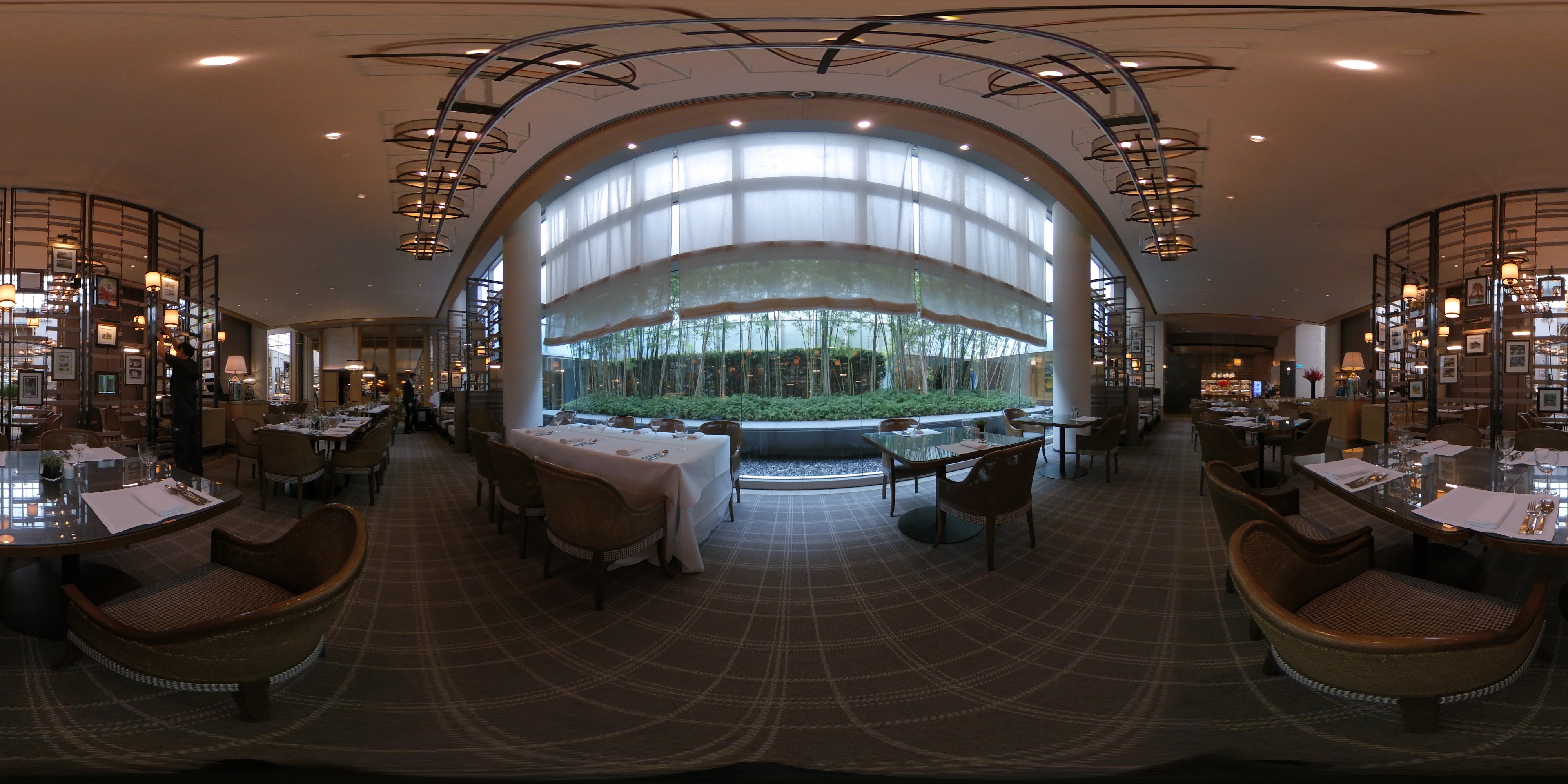 Elegant Discretely Lit Dining Room