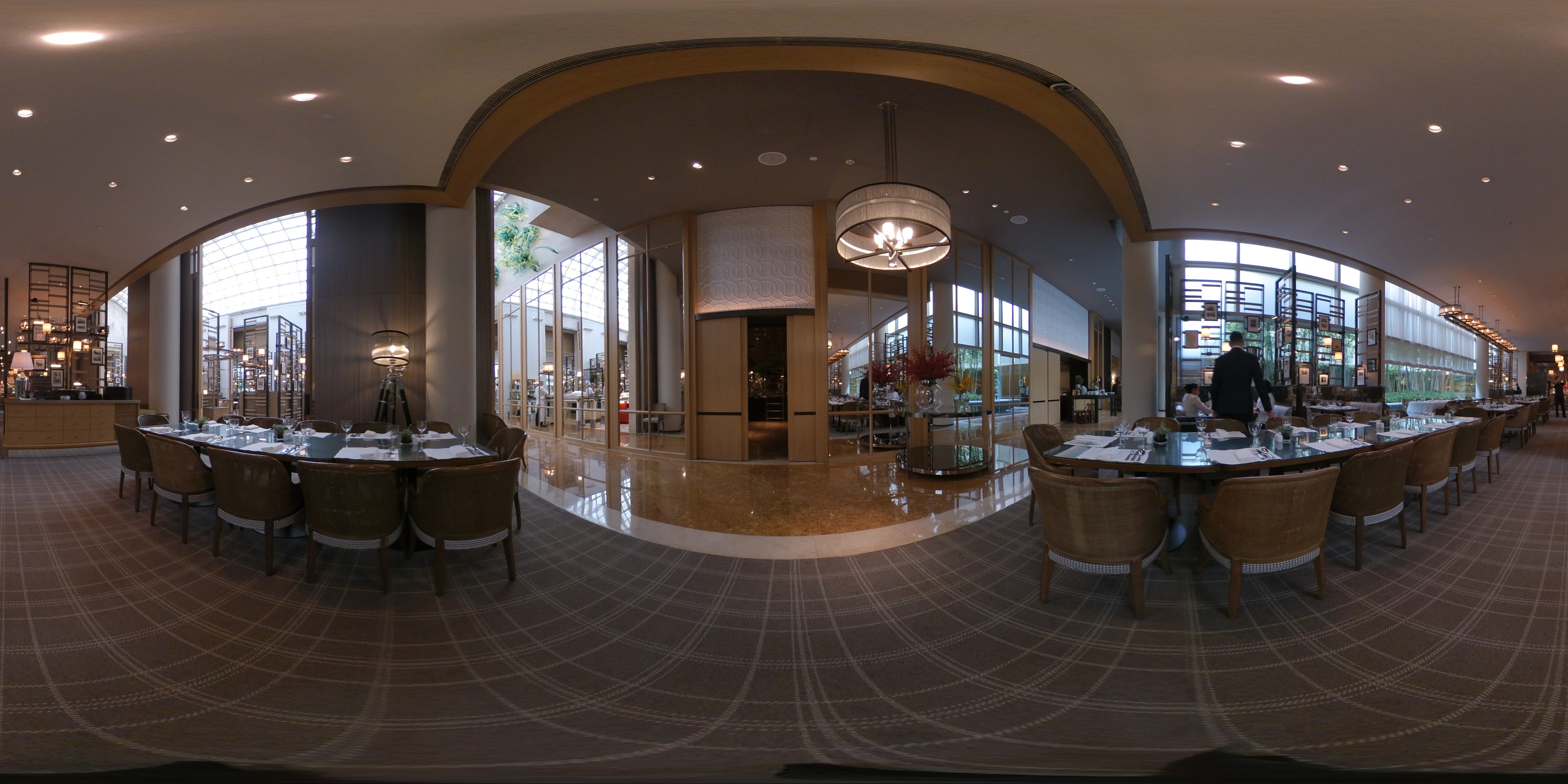 Upscale Restaurant Dining Area