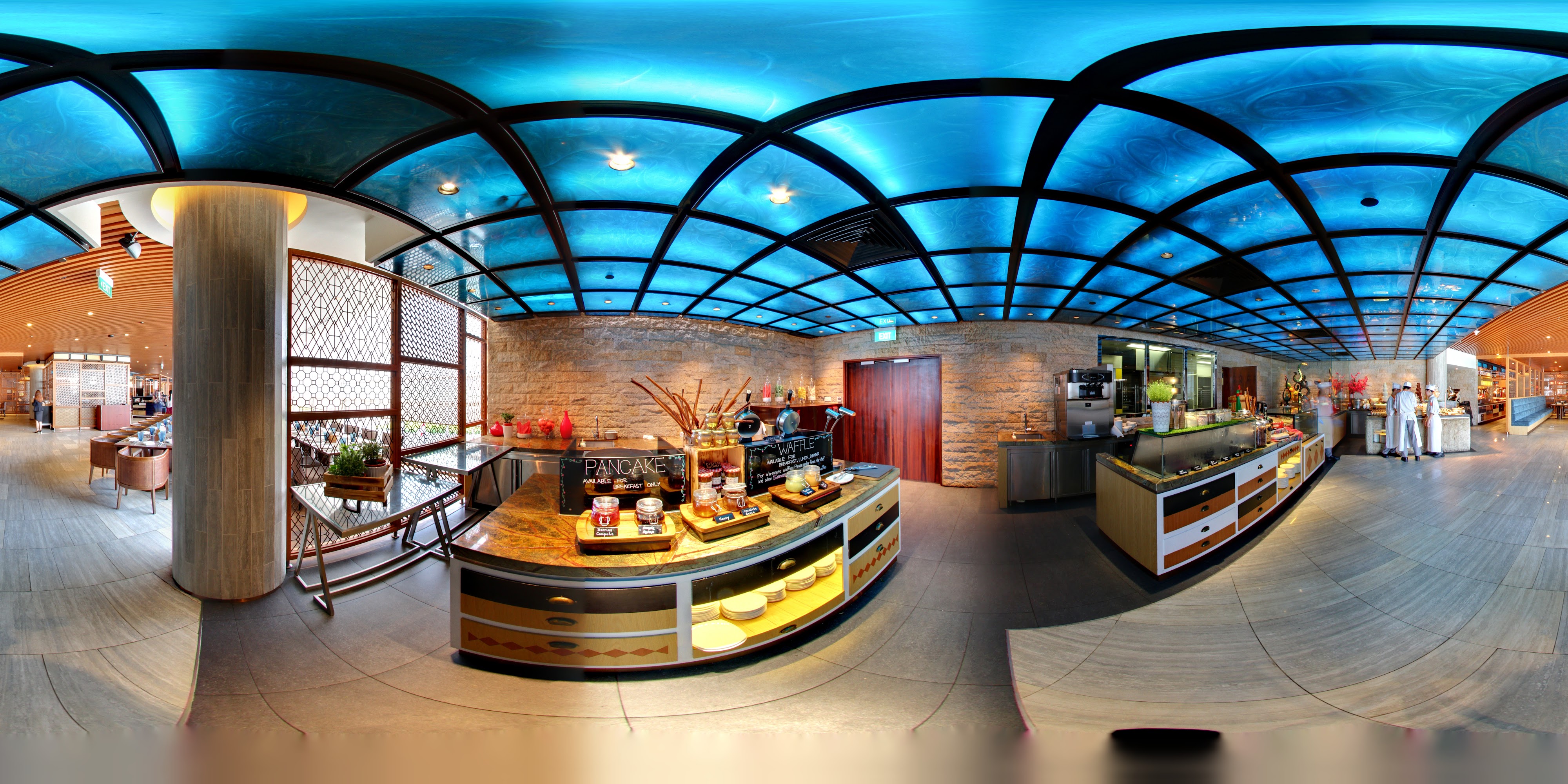 Modern and Vibrant Dining Area