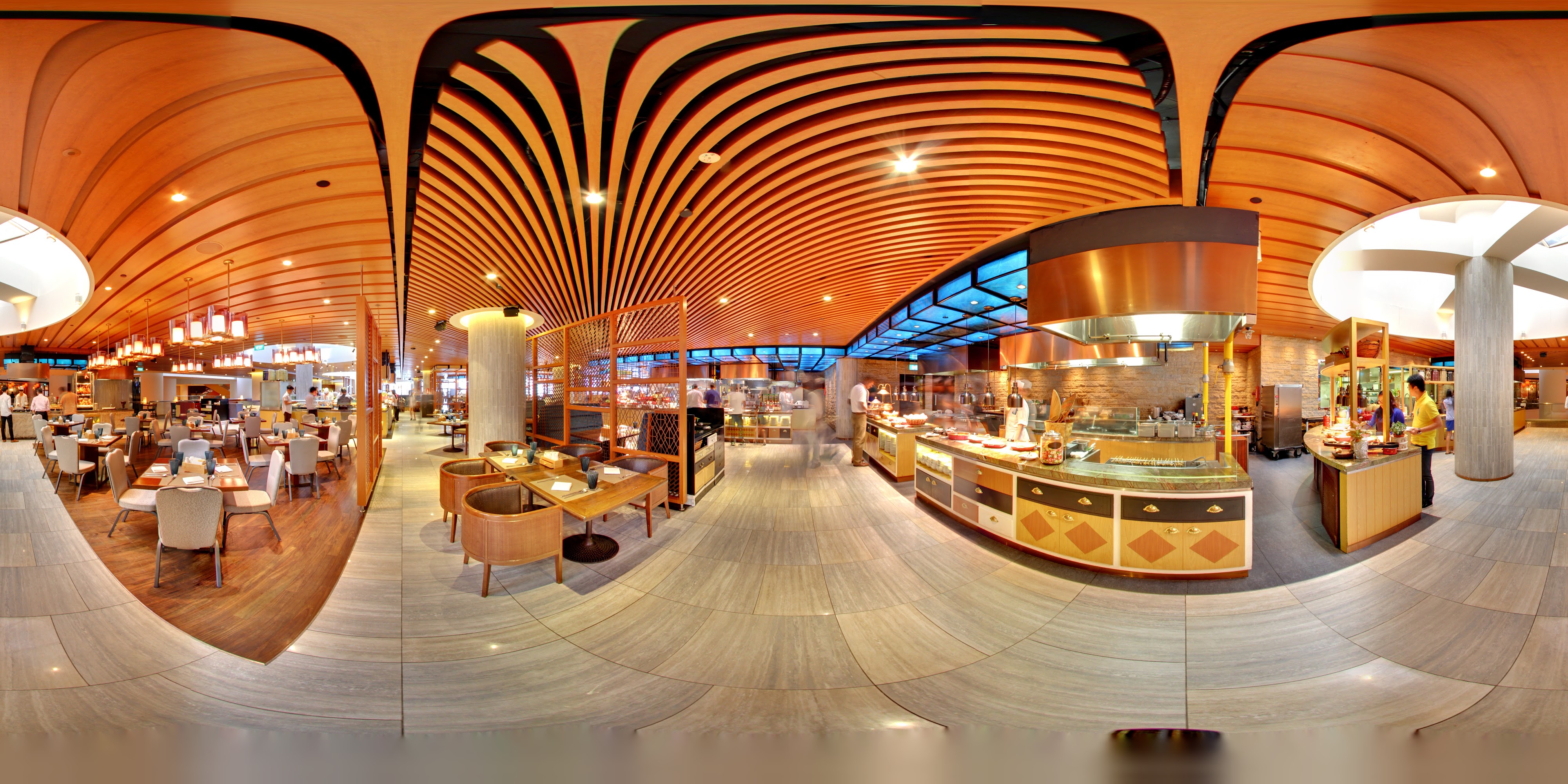 Modern Buffet Restaurant Interior
