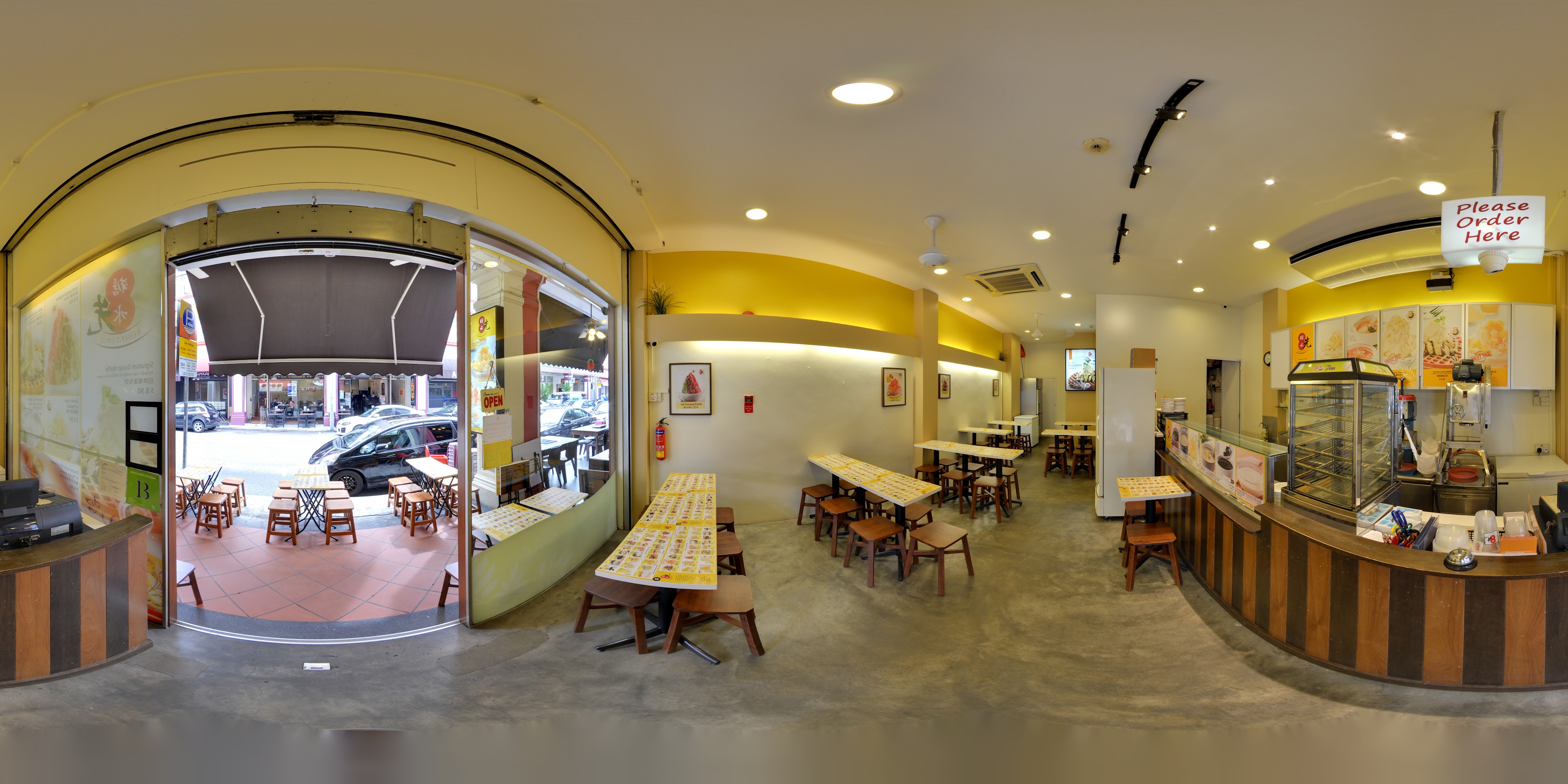 Charming Cafe with Garden View