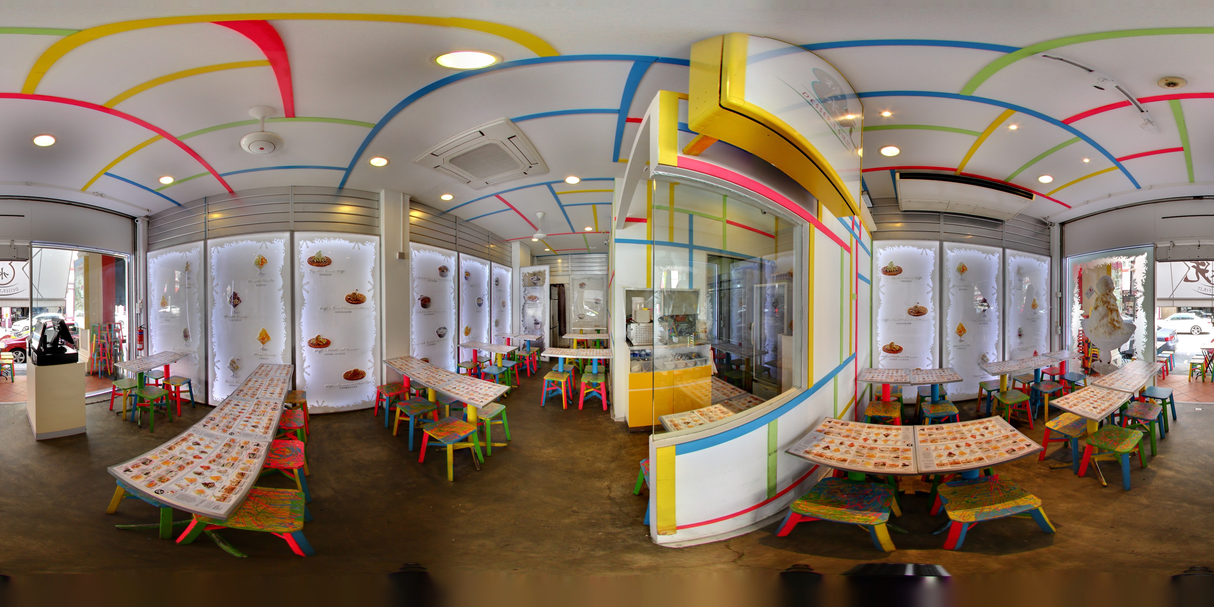 Colorful Fun Food Haven Space