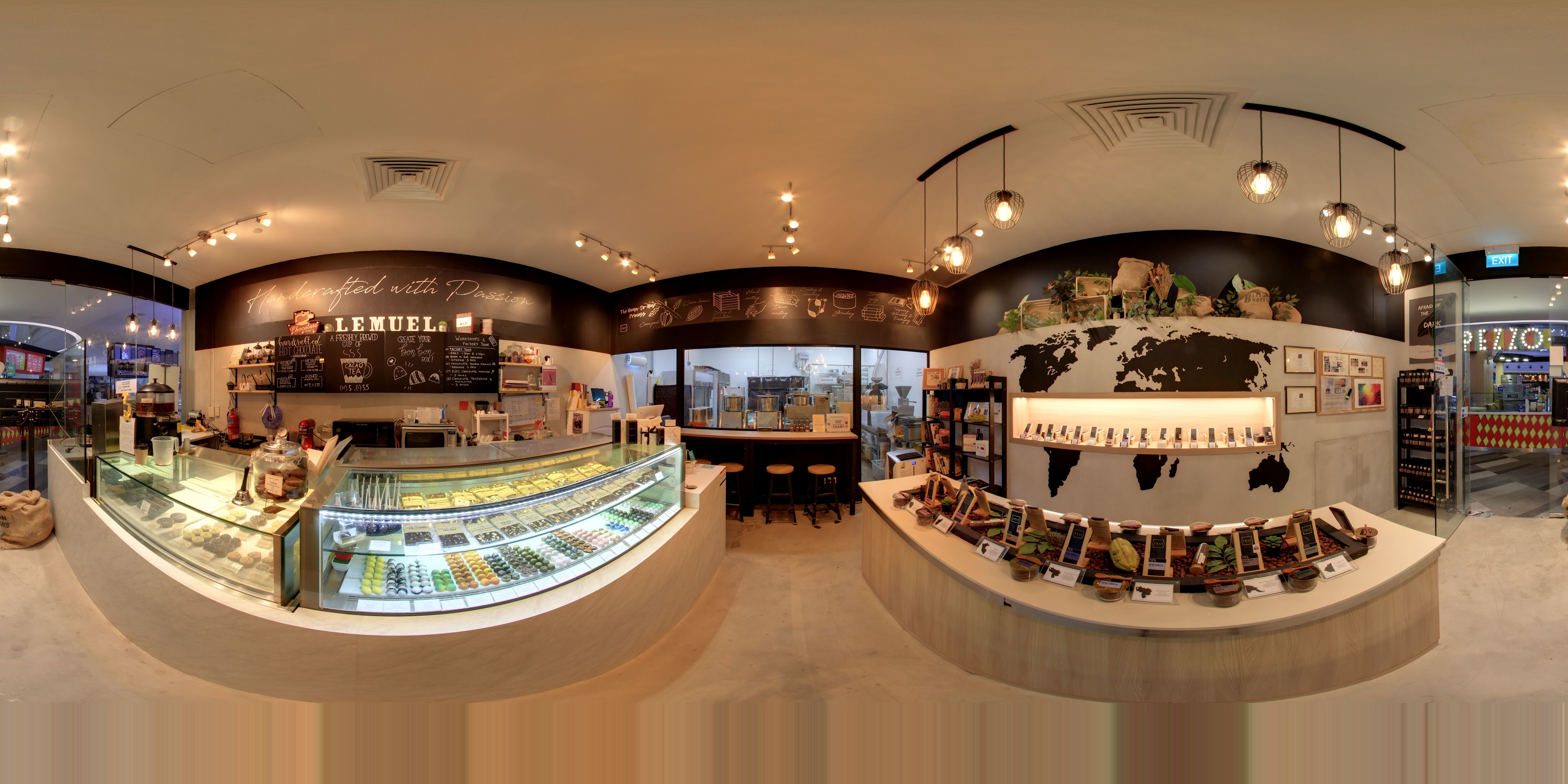 Artisanal Chocolate Boutique Interior