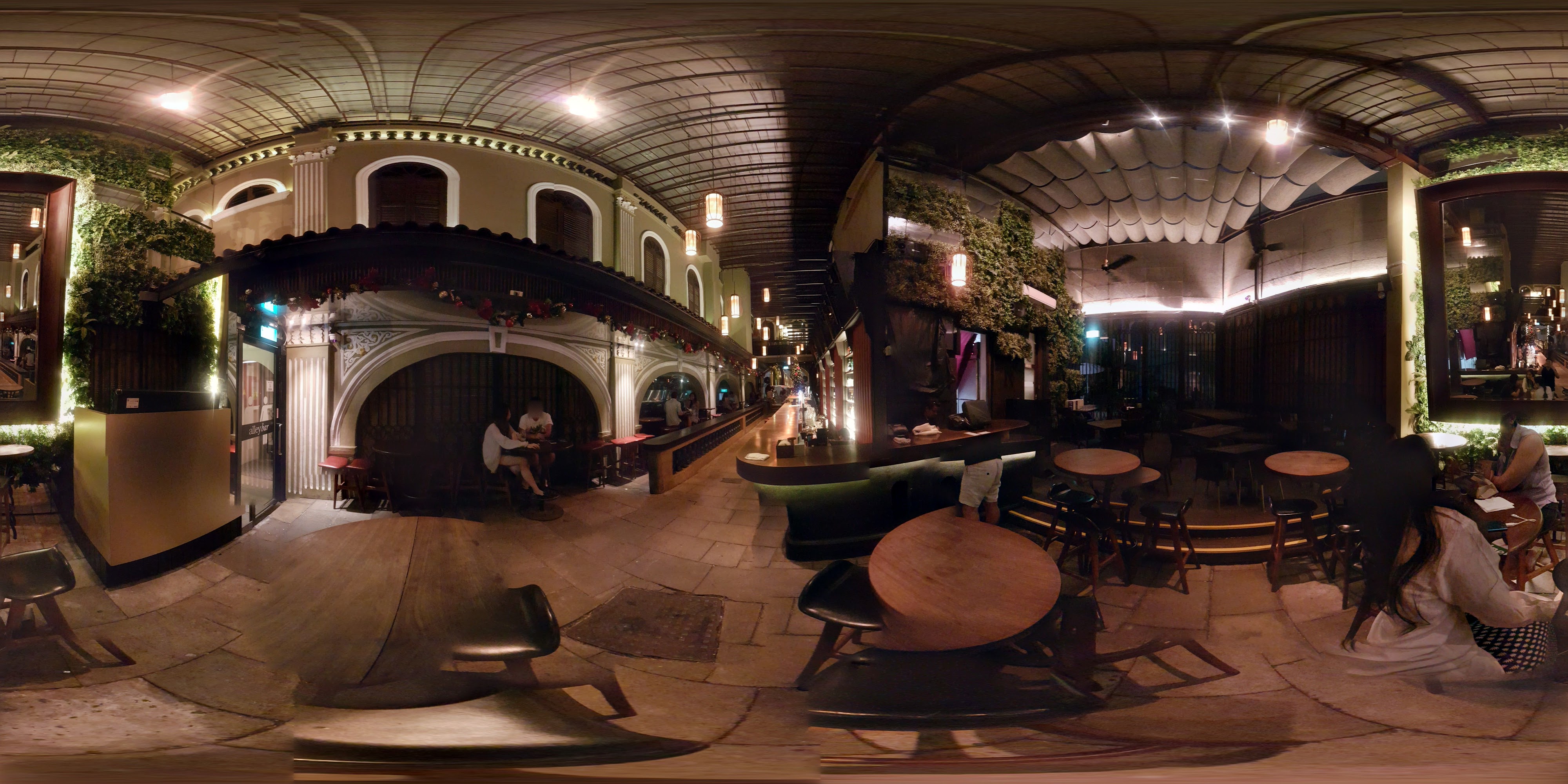 Charming Indoor Alleyway Cafe