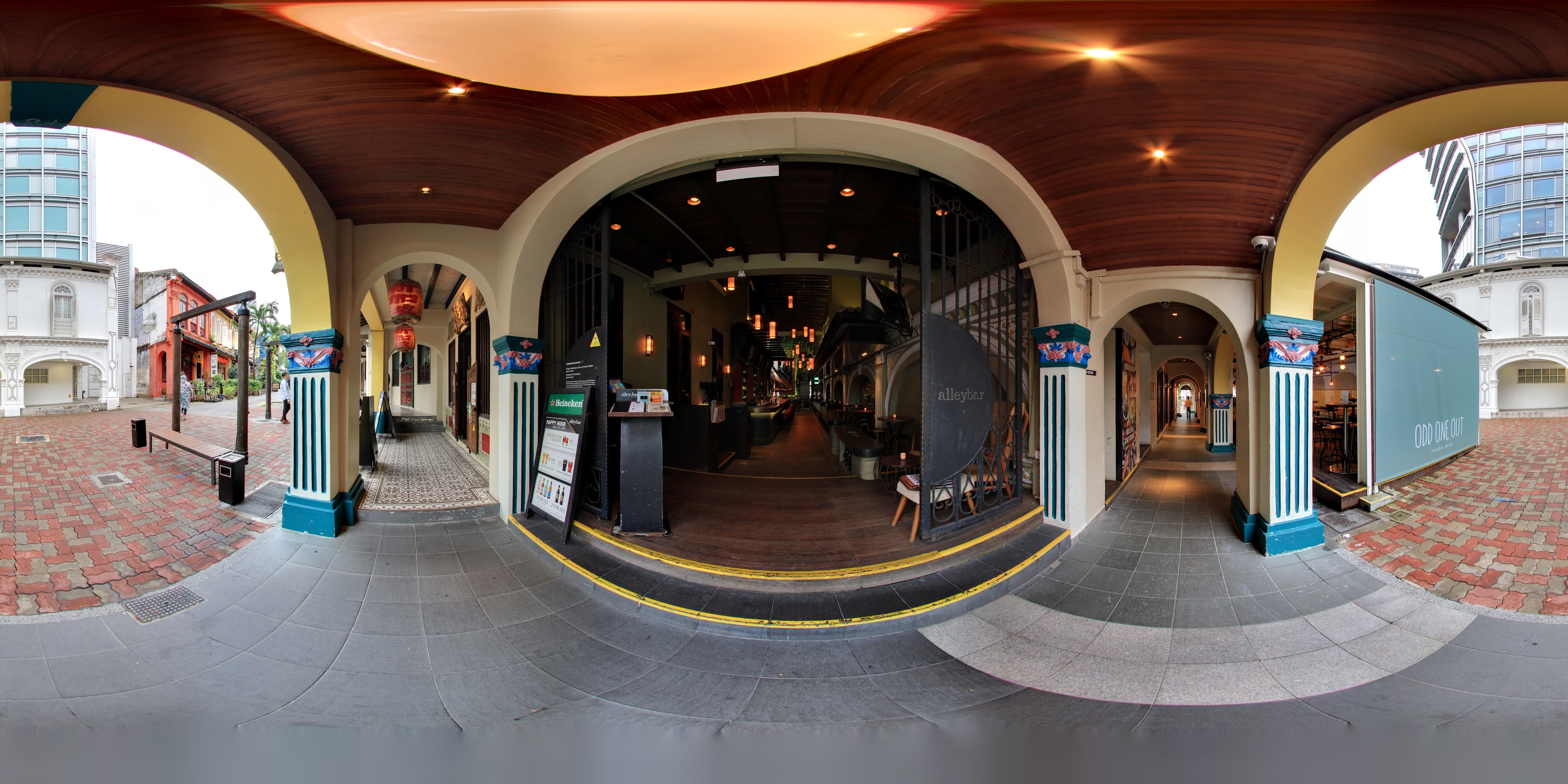 Chic Alleyway Bar Entrance