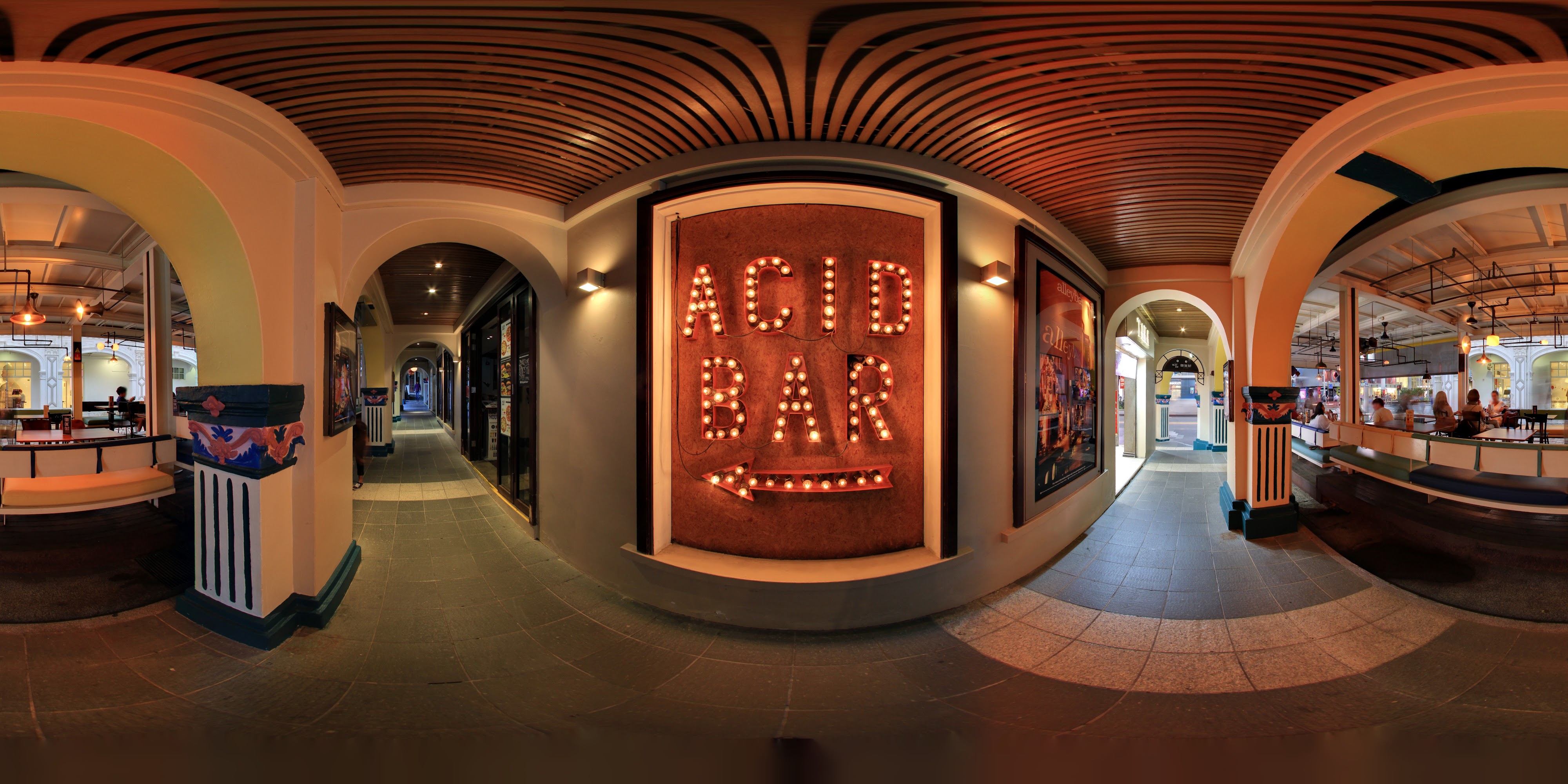 Modern Dining Interior Corridor