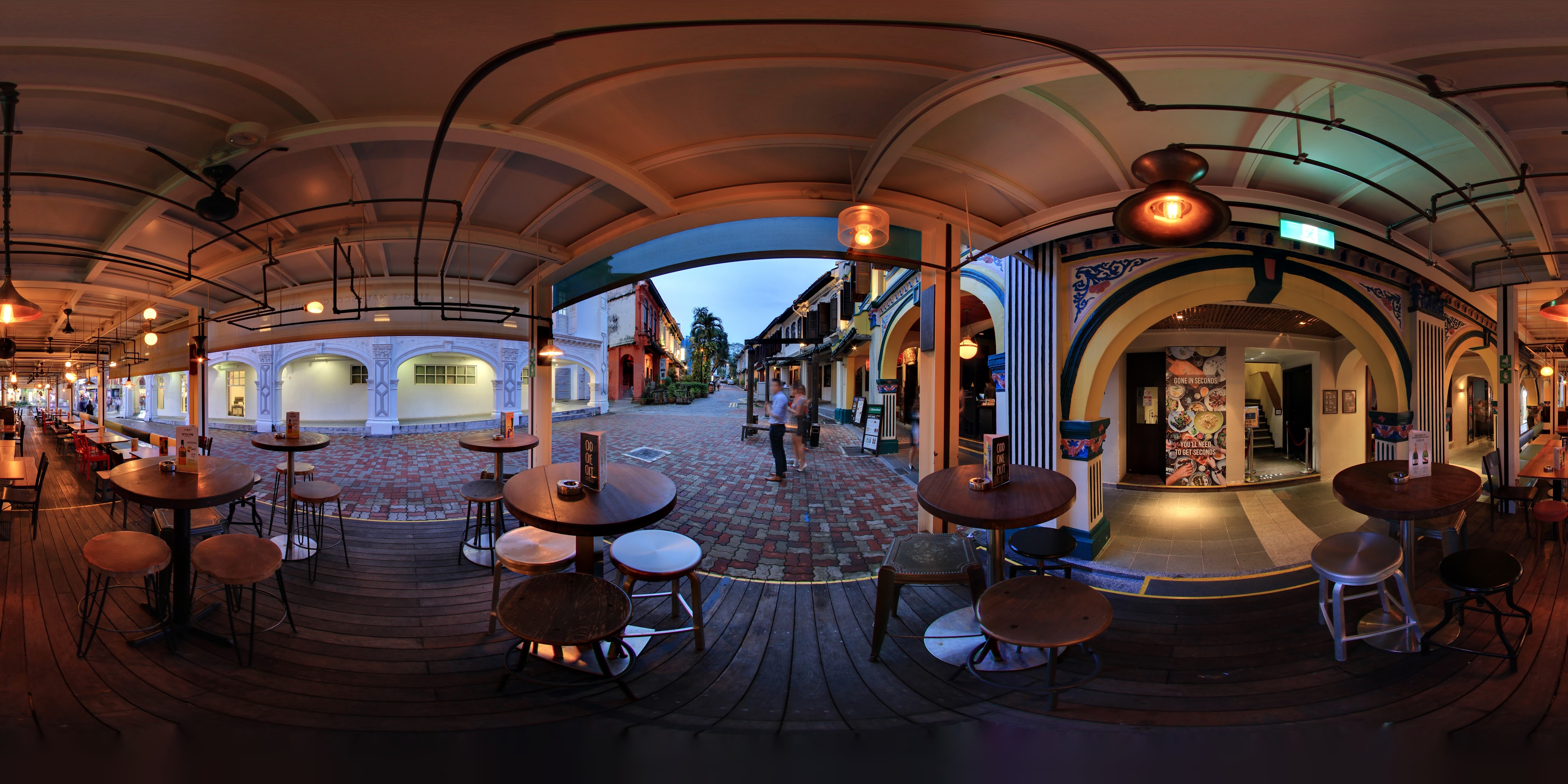 Charming Street-Side Seating Area