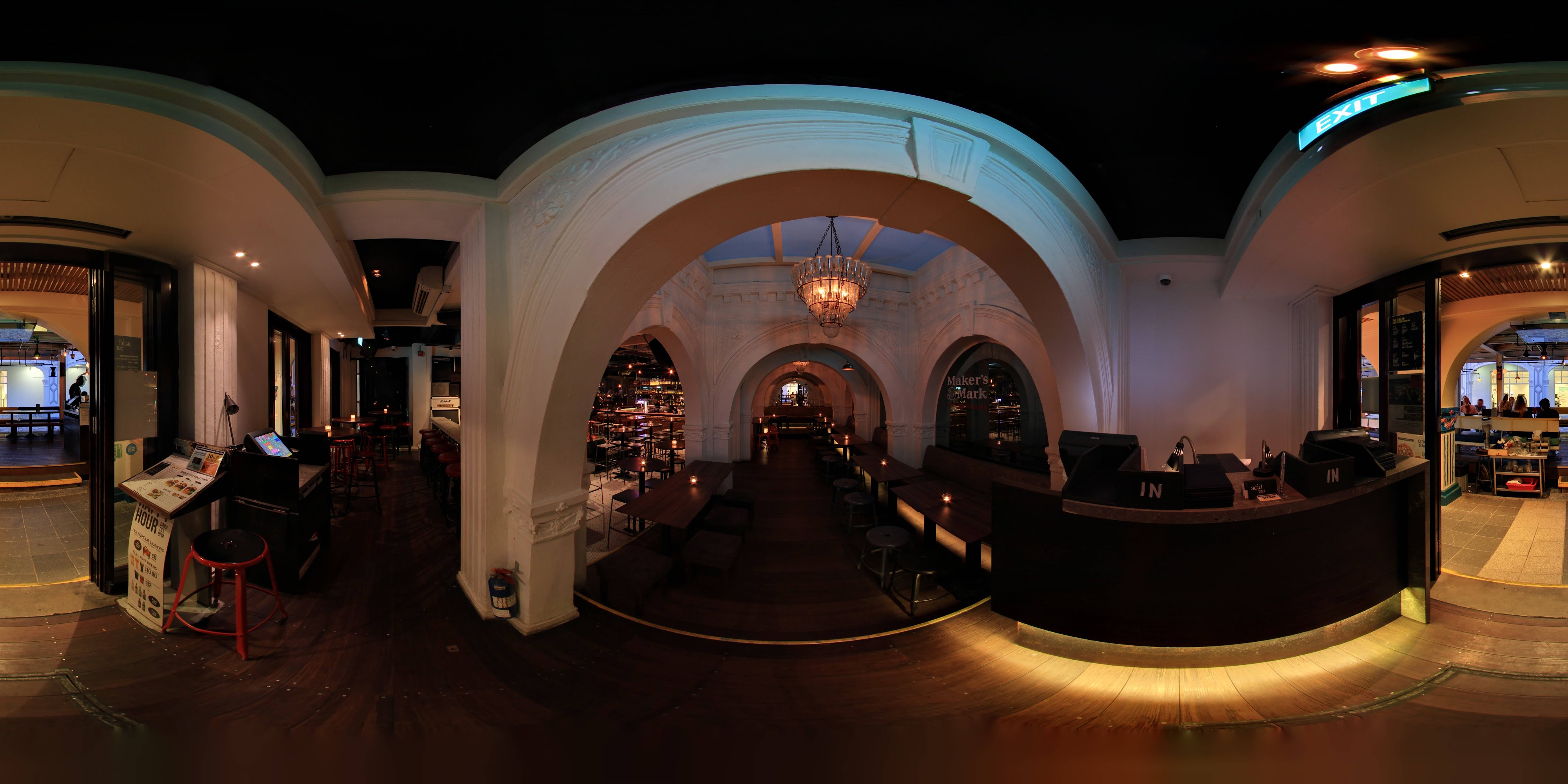 Elegant Interior With Baroque Arches