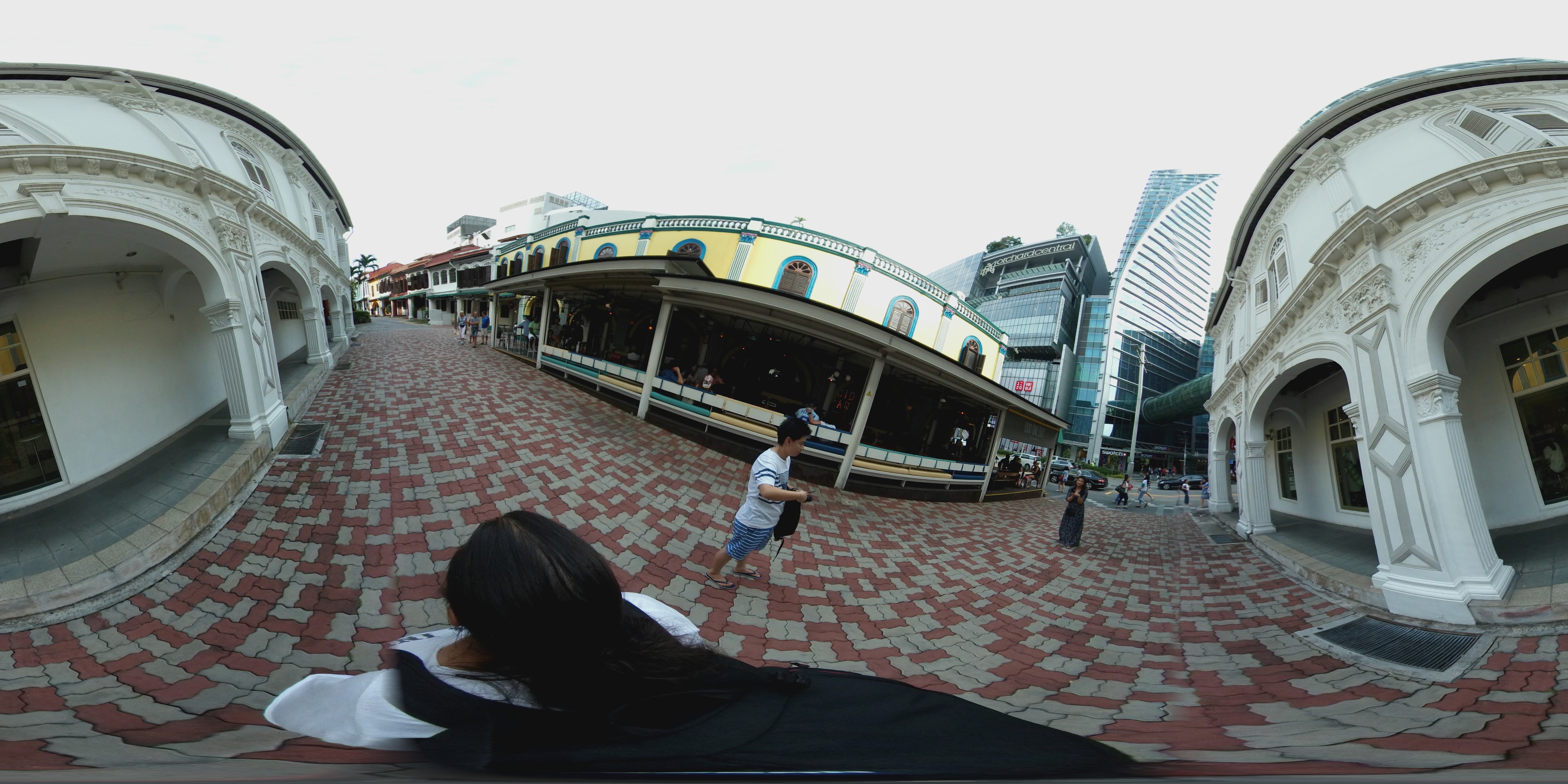 Vibrant Streets with Colonial Architecture