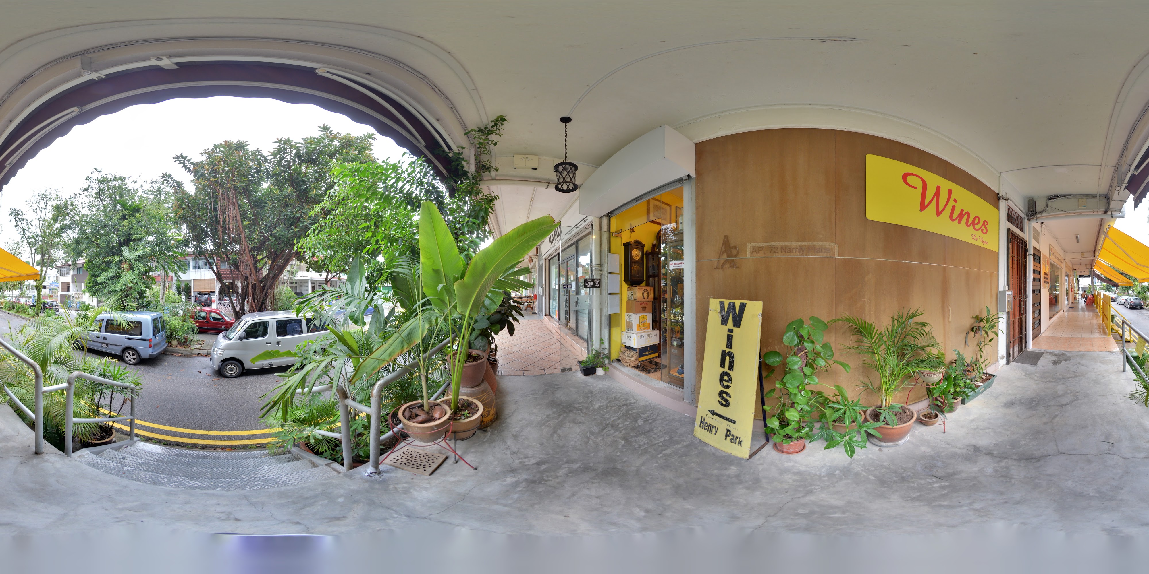 Charming Wine Shop Entrance