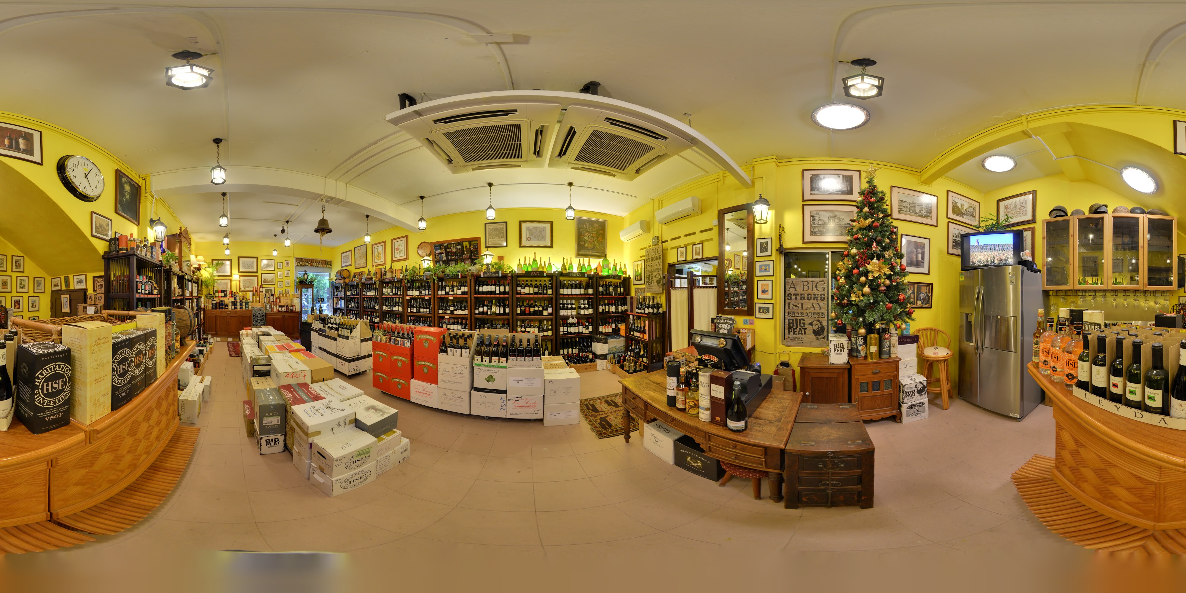 Vibrant Wine Shop Interior