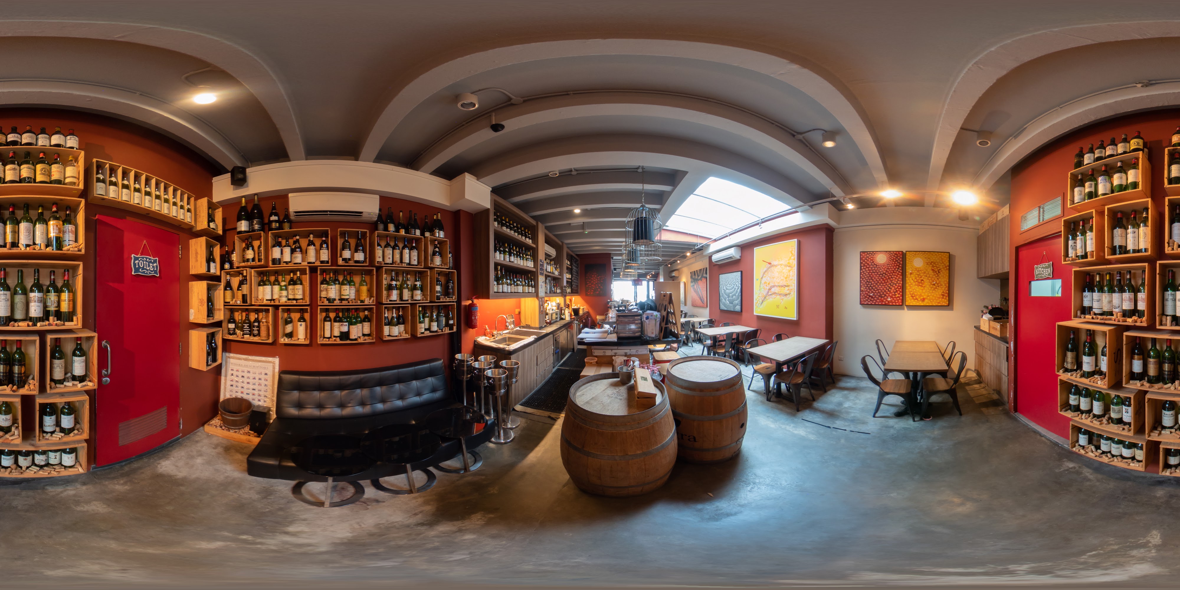Elegant Wine Bar Interior