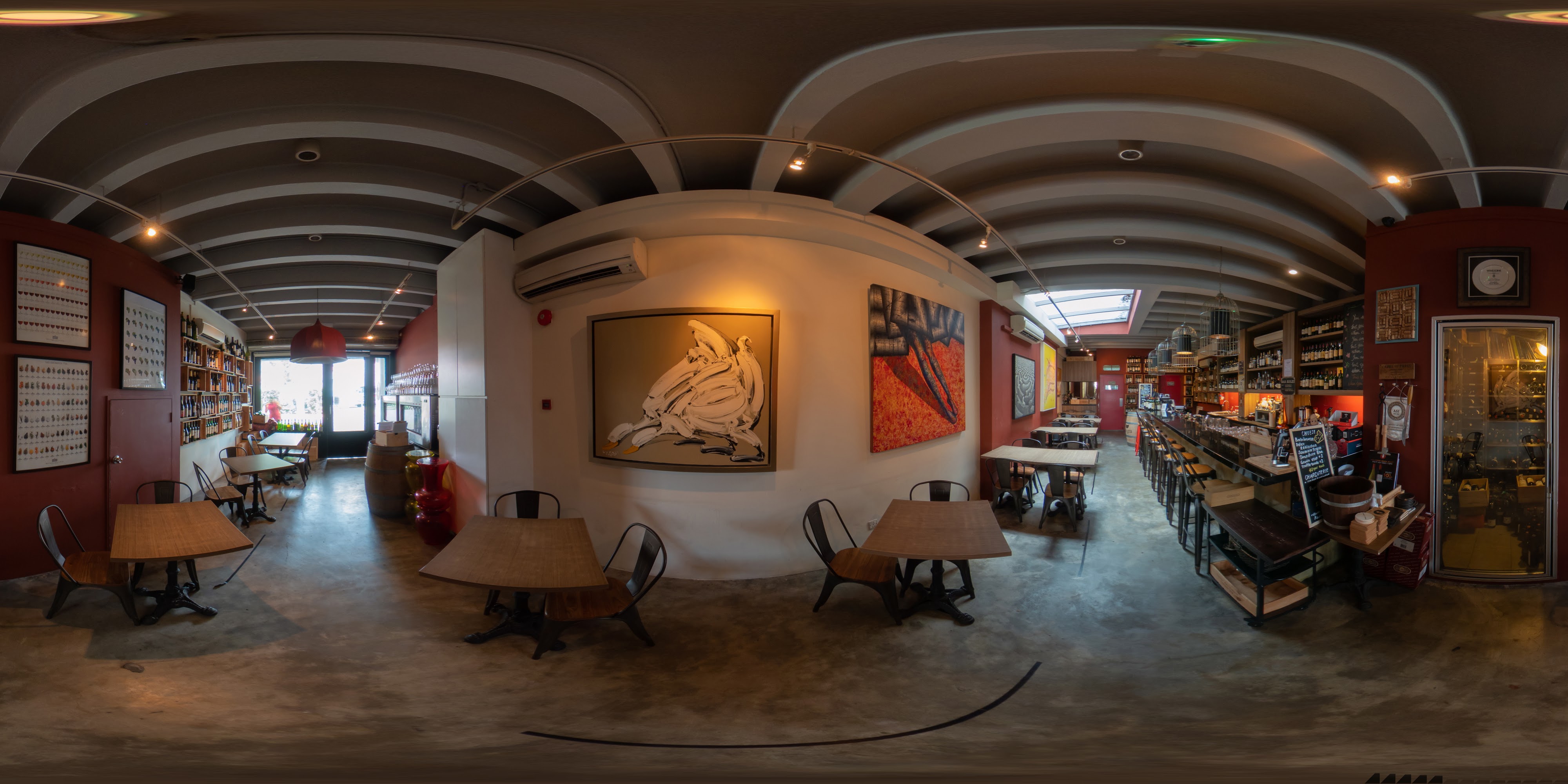 Warm Modern Restaurant Interior