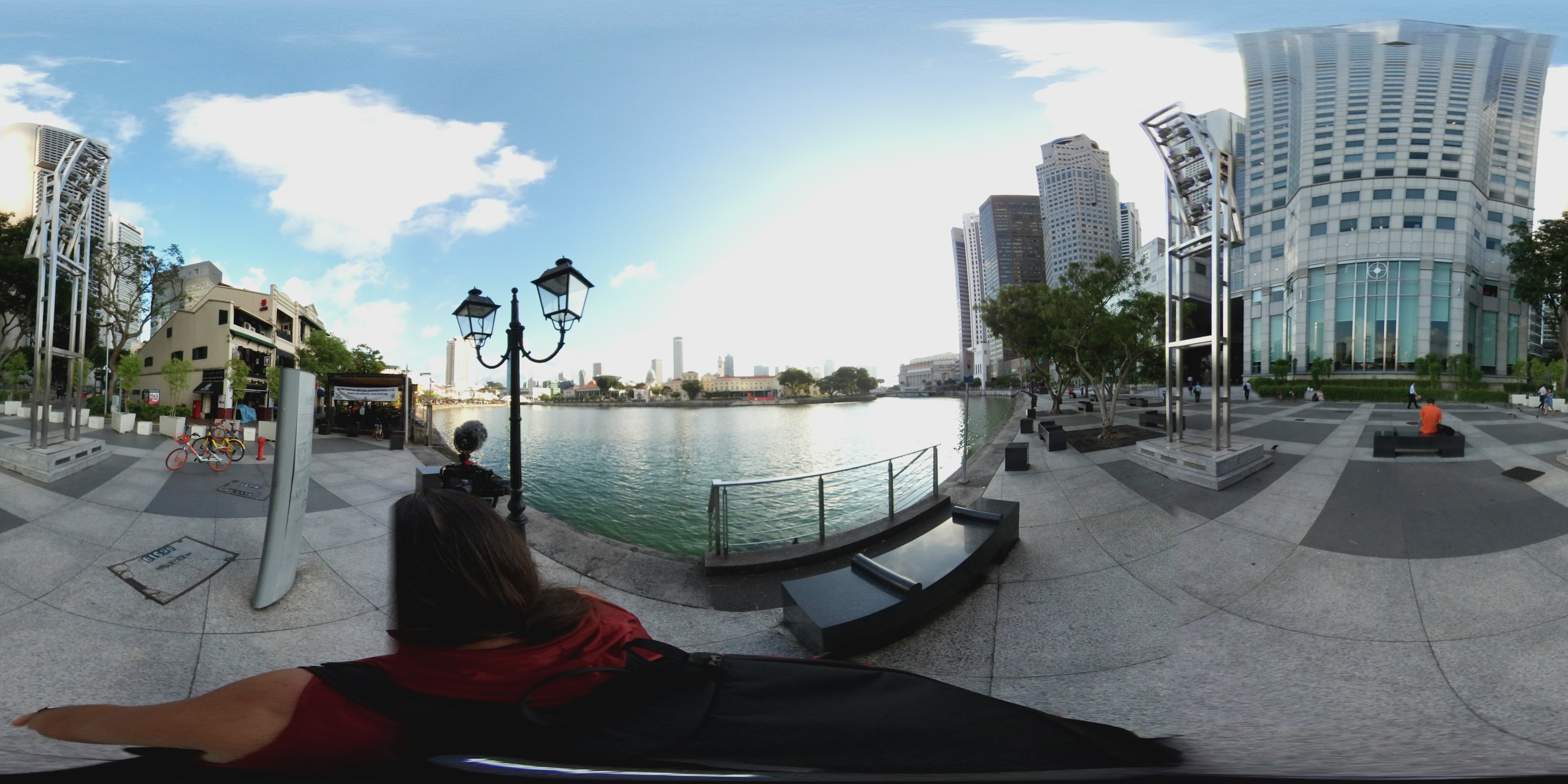 Waterfront Urban Day Scene