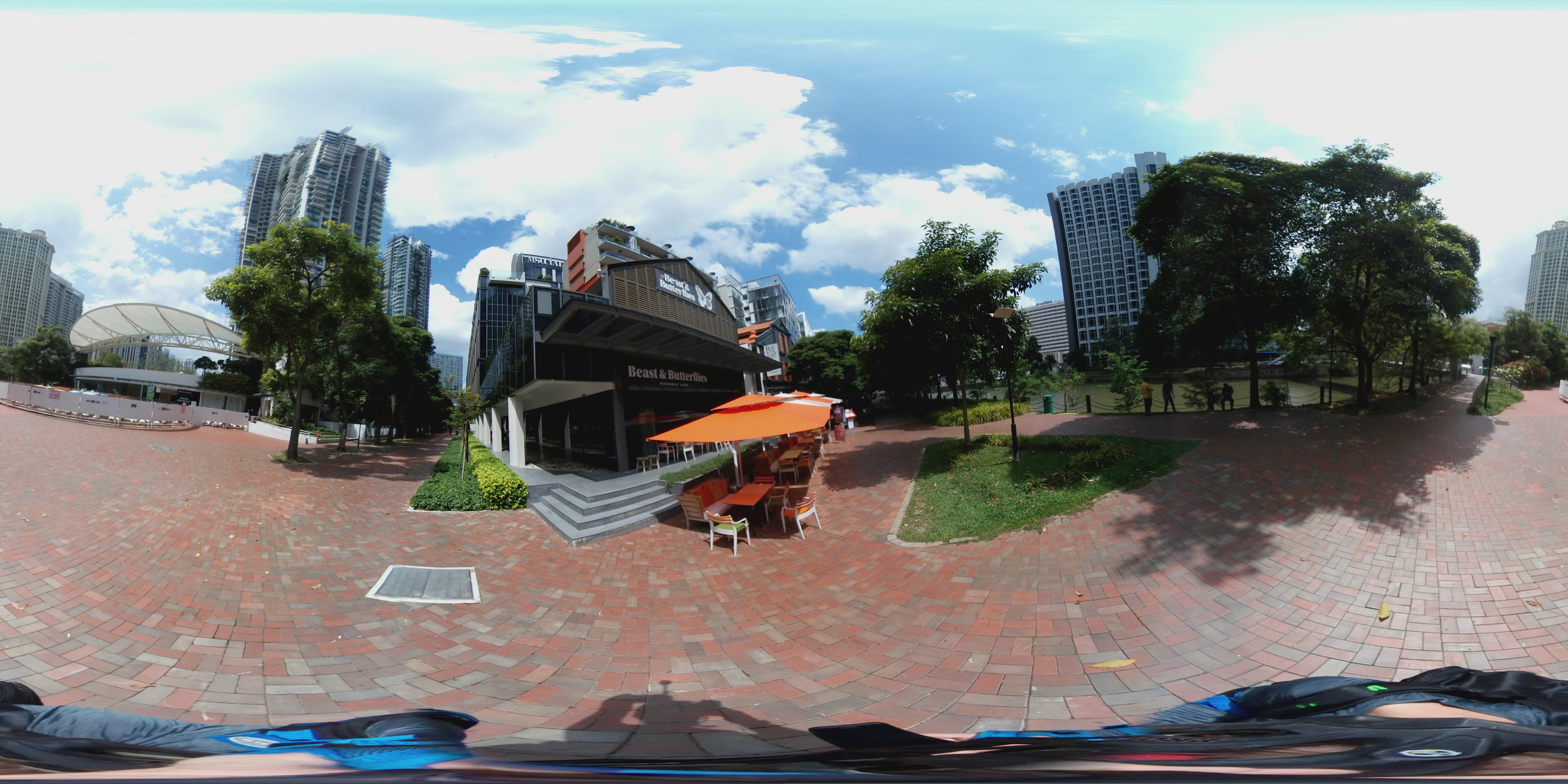 Urban Park Dining Scene