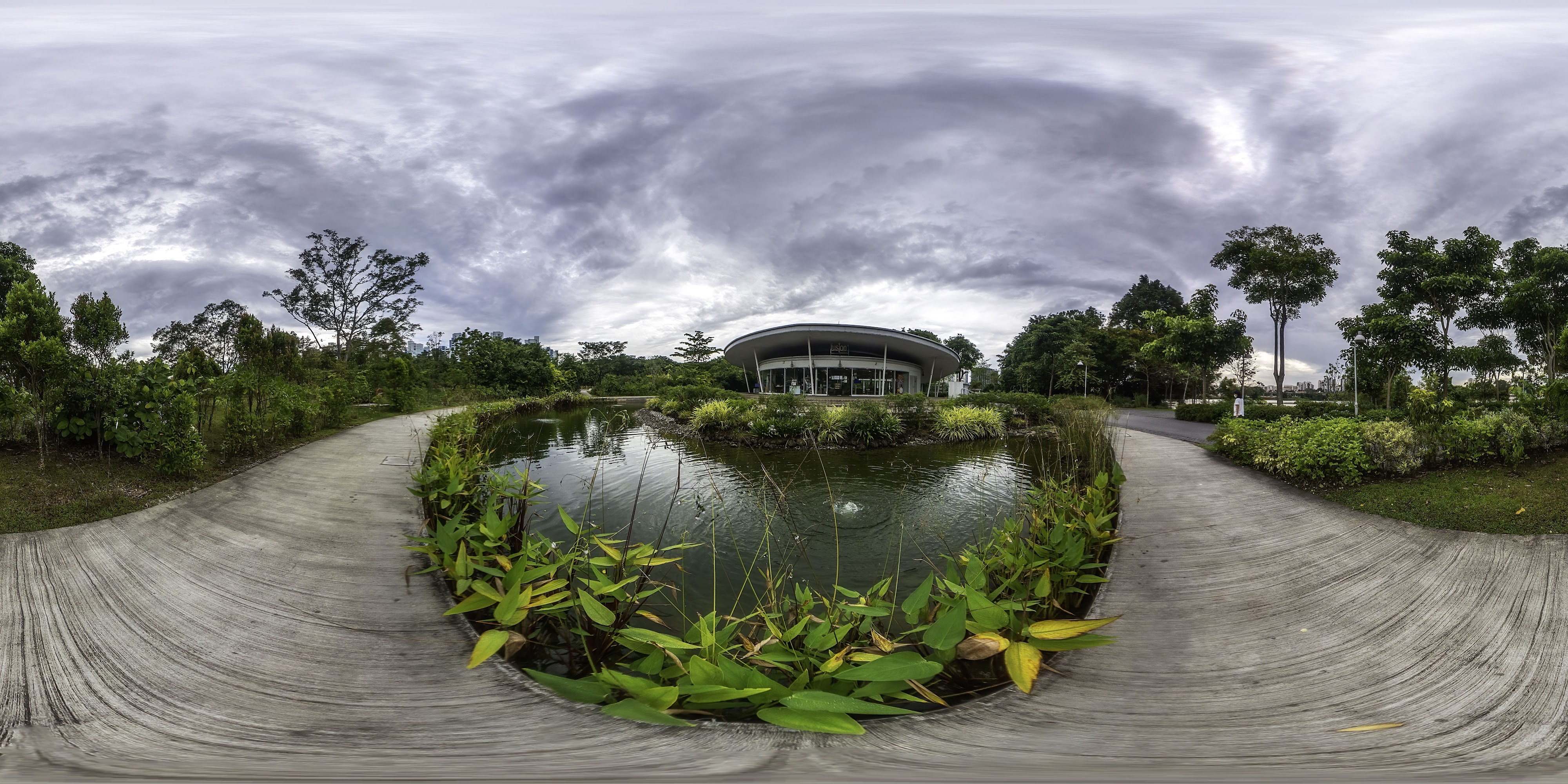 Pavilion by Water Pathways