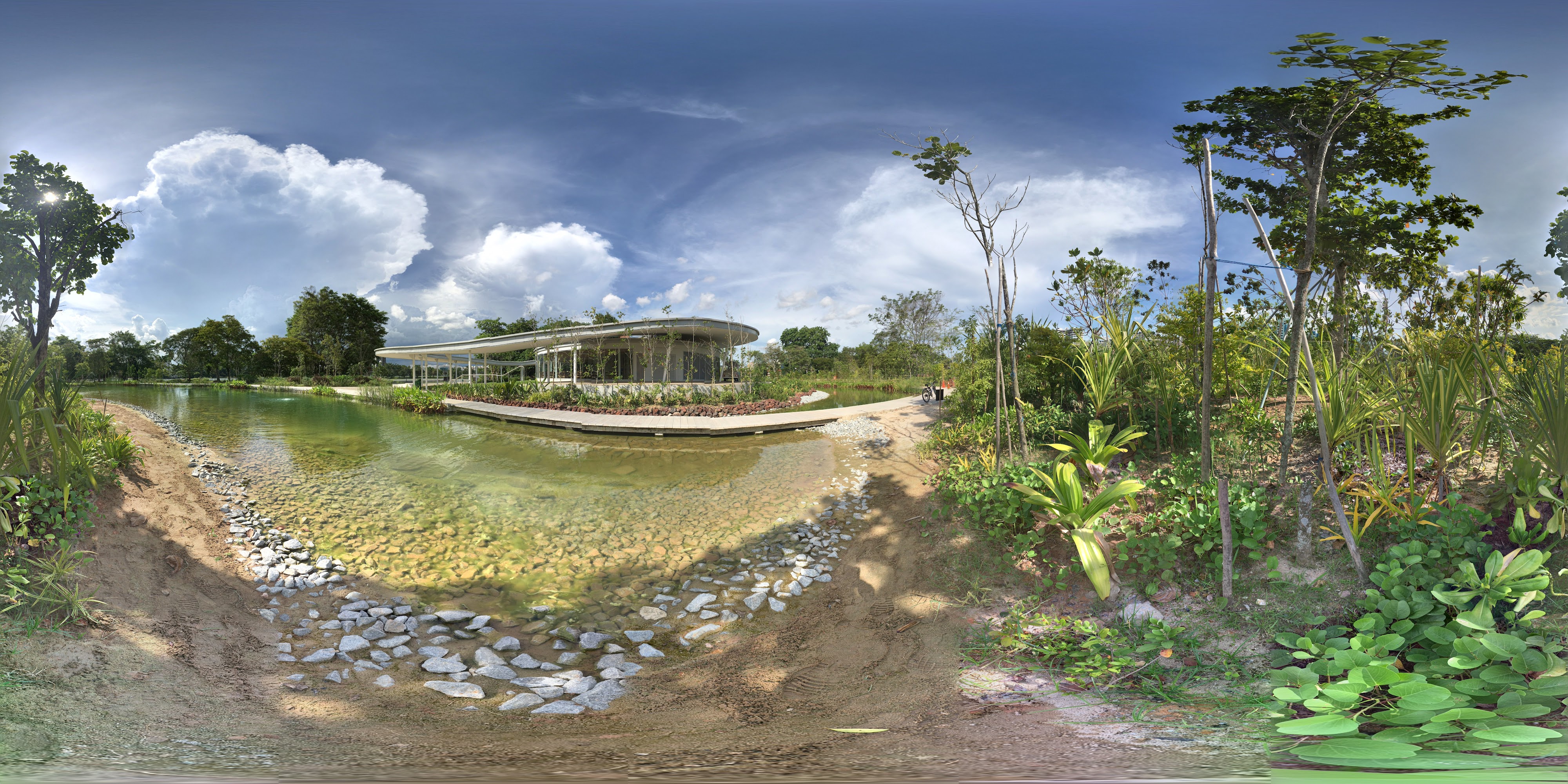 Serene Garden Pavilion Waterside