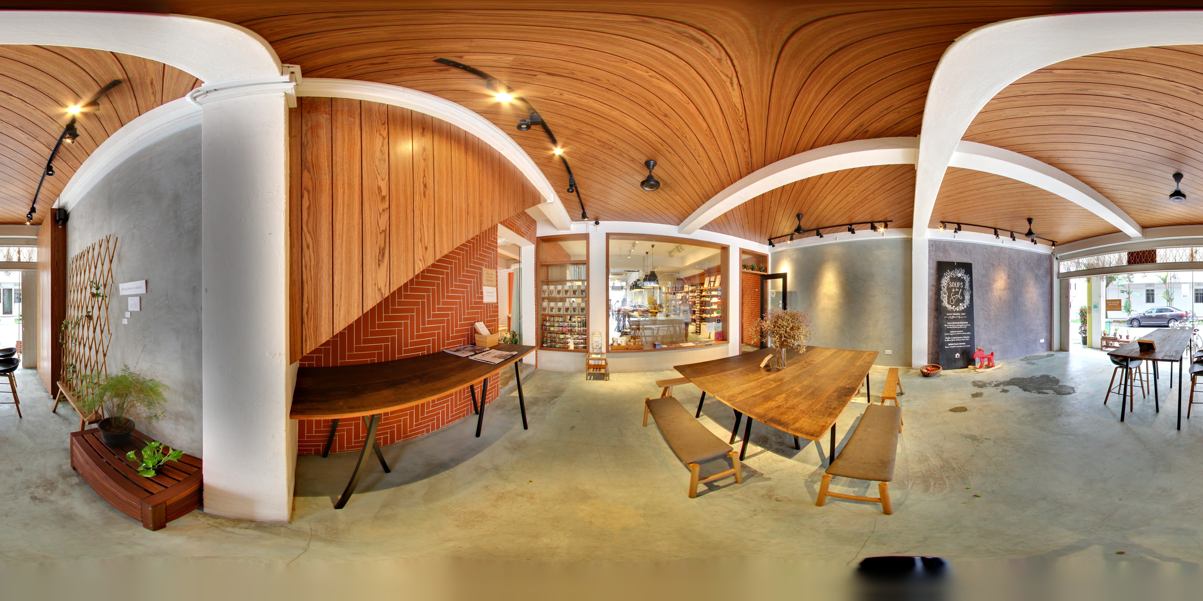 Warm Rustic cafe Interior