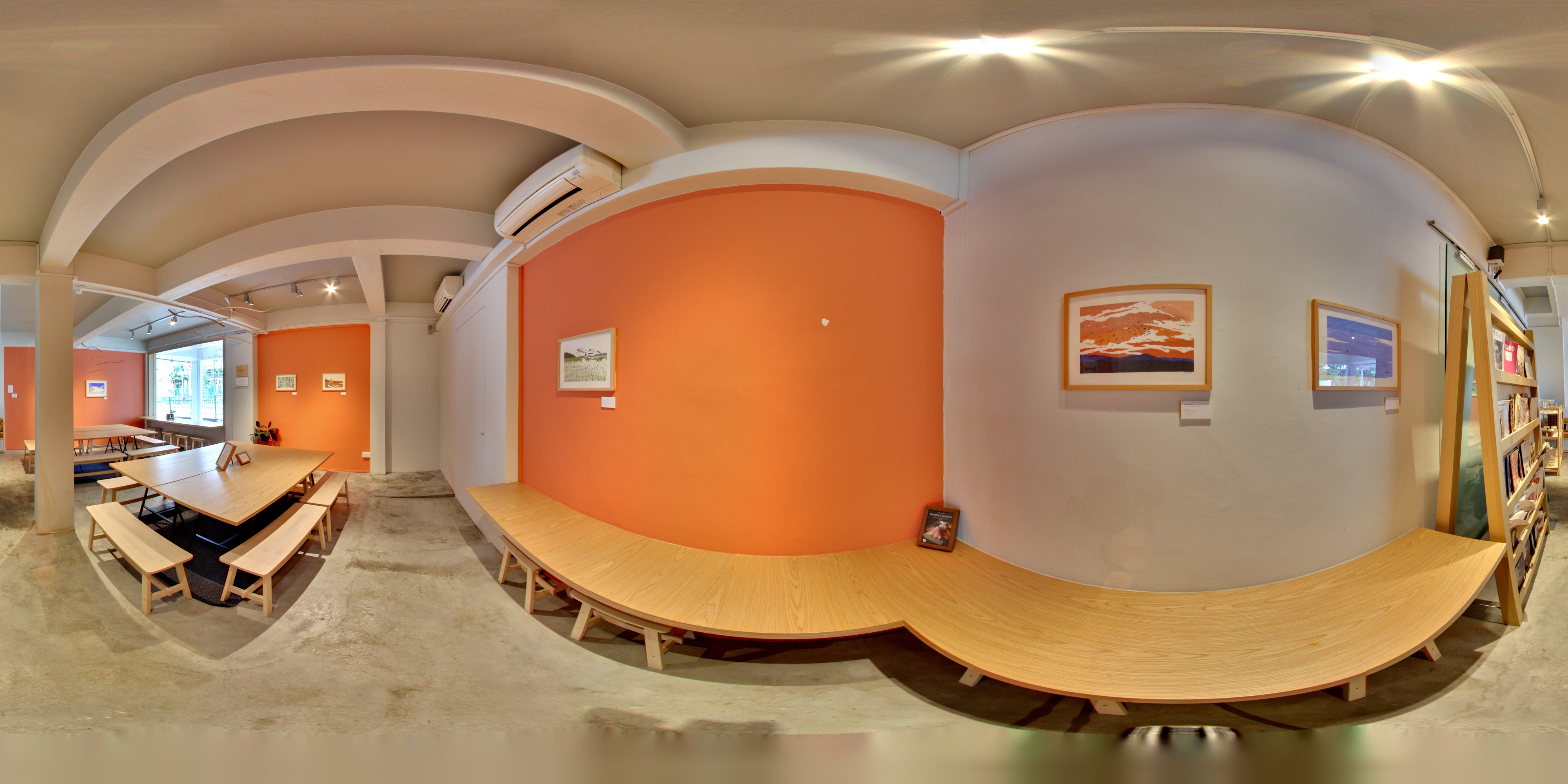 Art Gallery Contemporary Seating Area