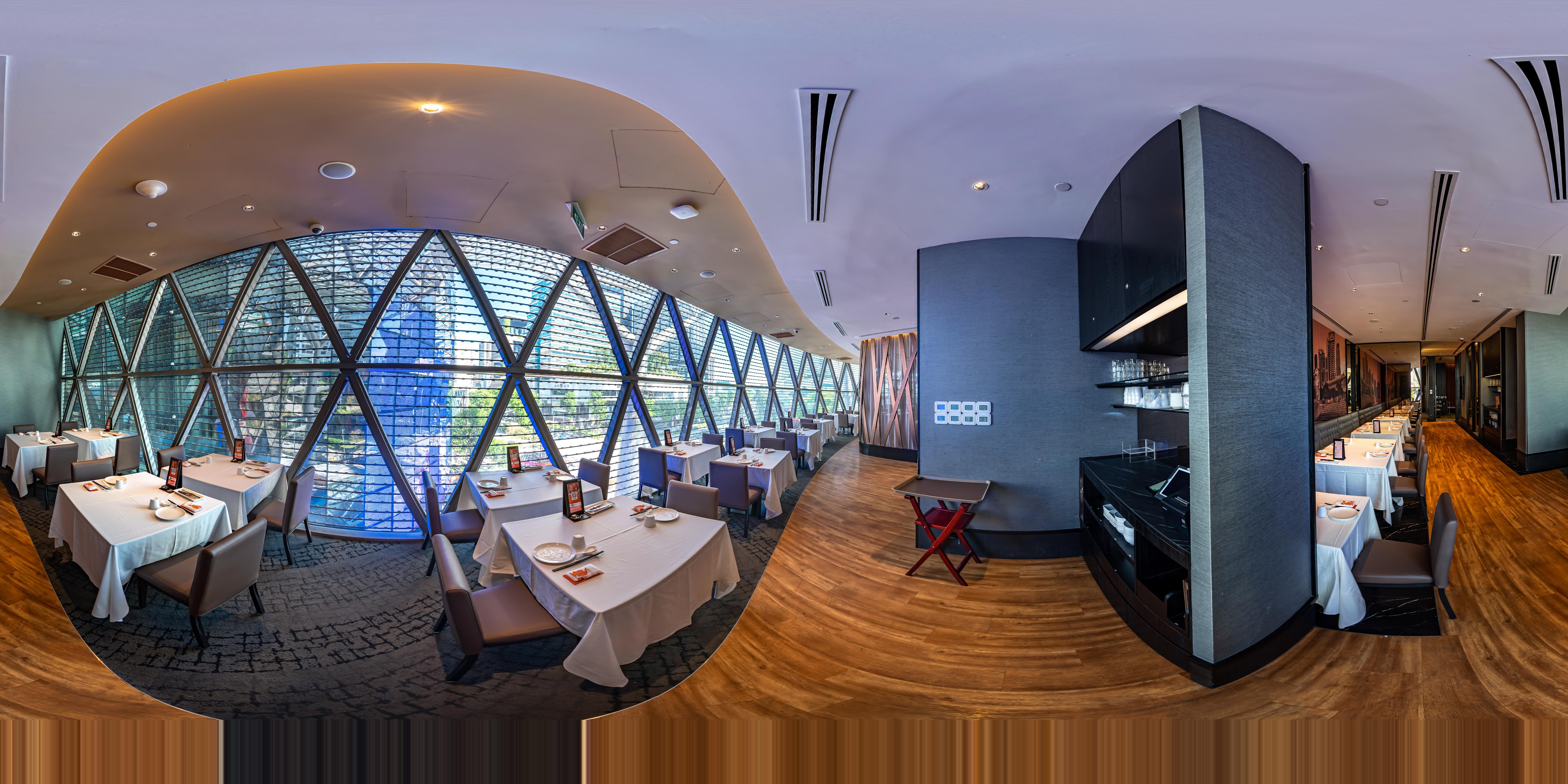 Upscale Dining with Forest View