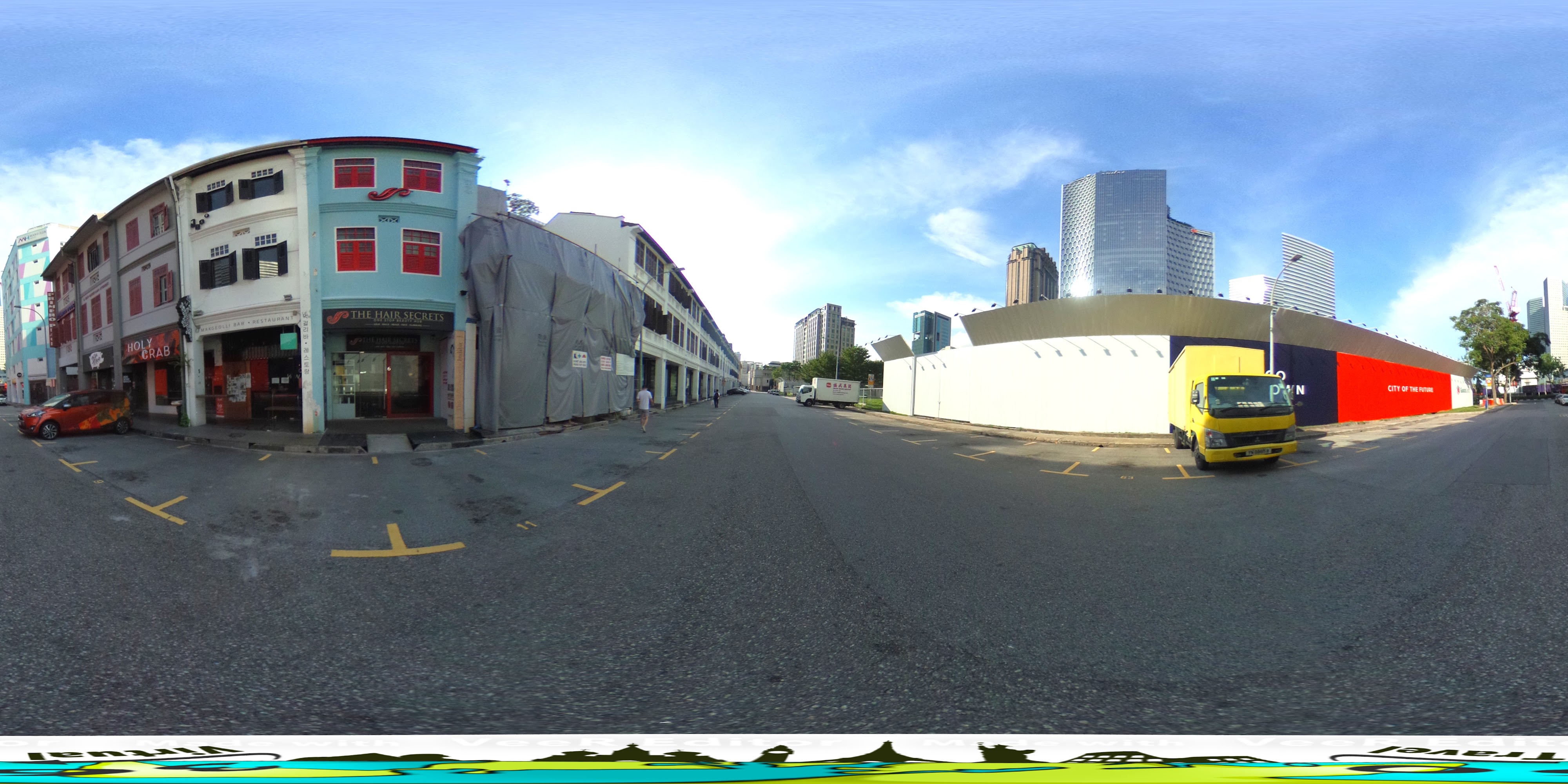 Street with Building Construction