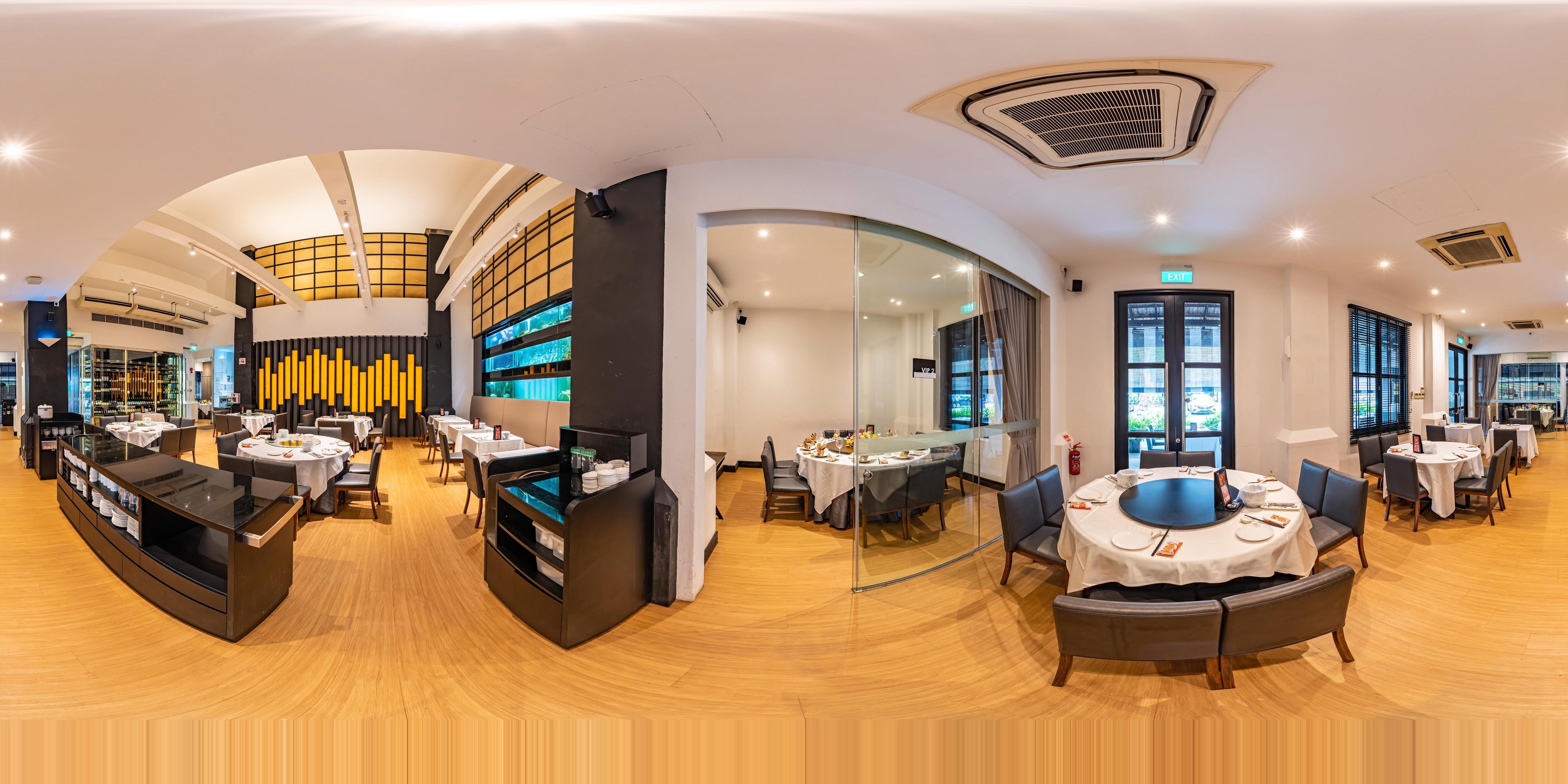 Upscale Dining Interior Decor