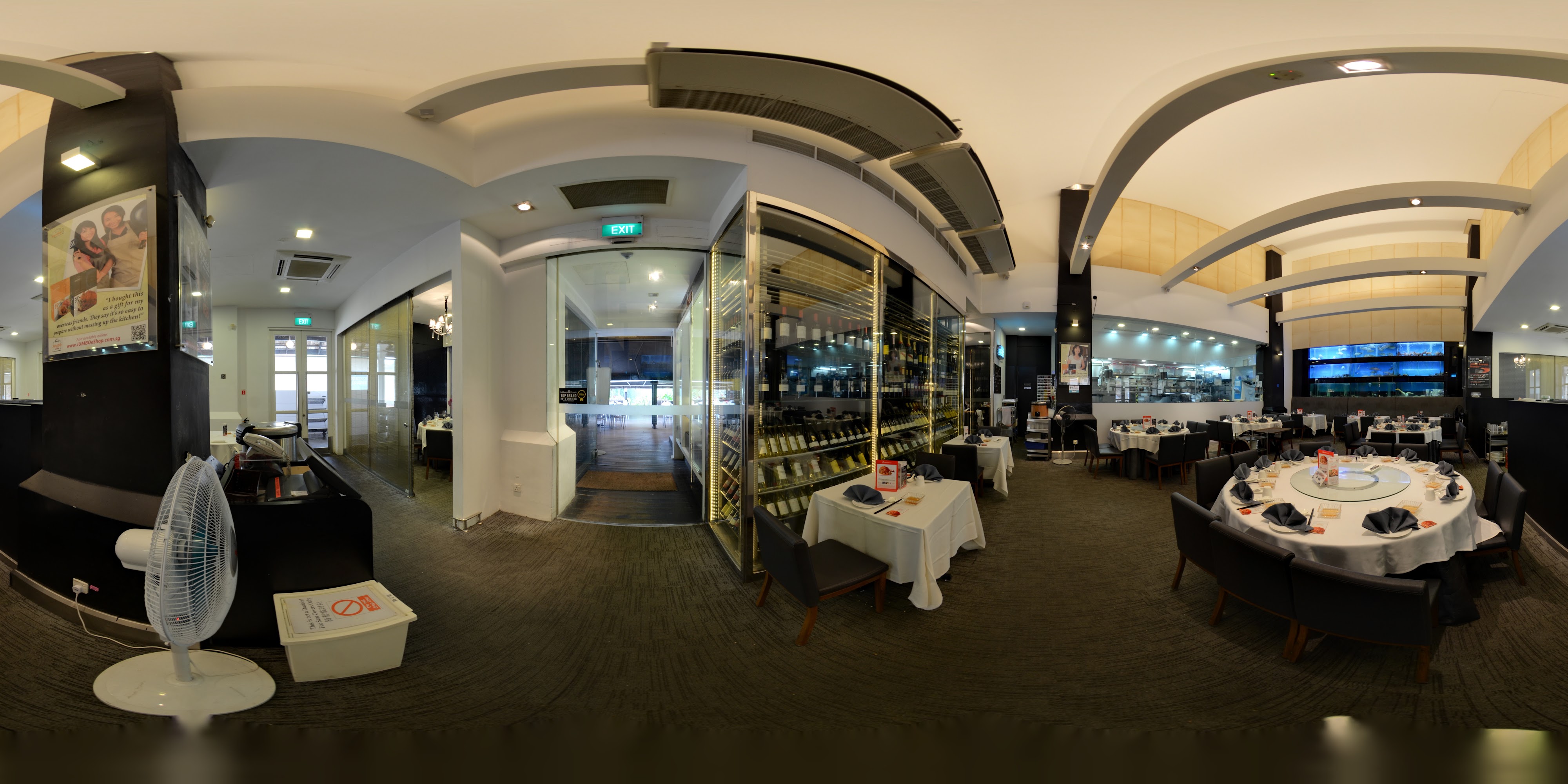 Elegant Restaurant Interior Setting.