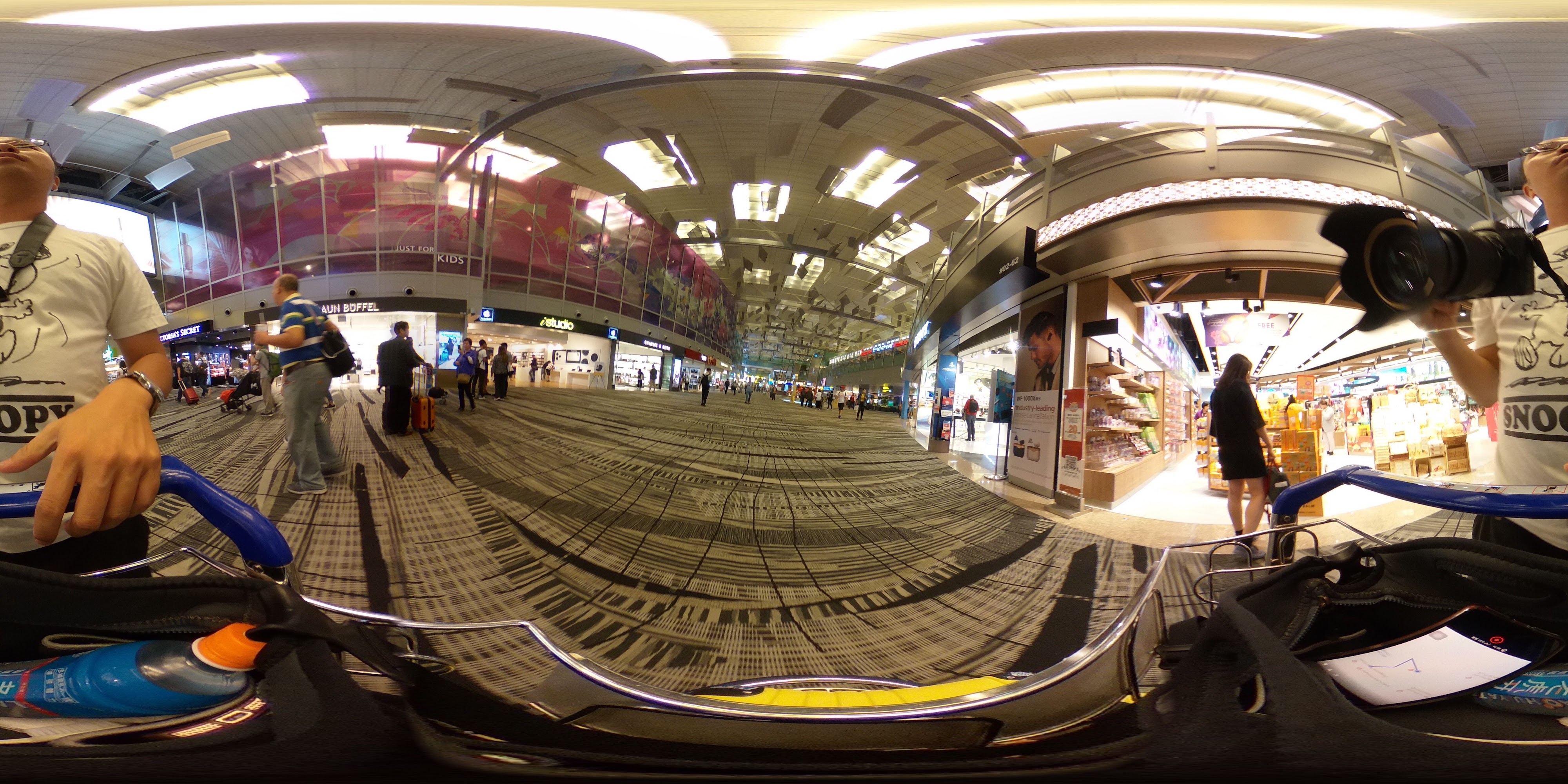 Modern Bright Shopping Area Corridor