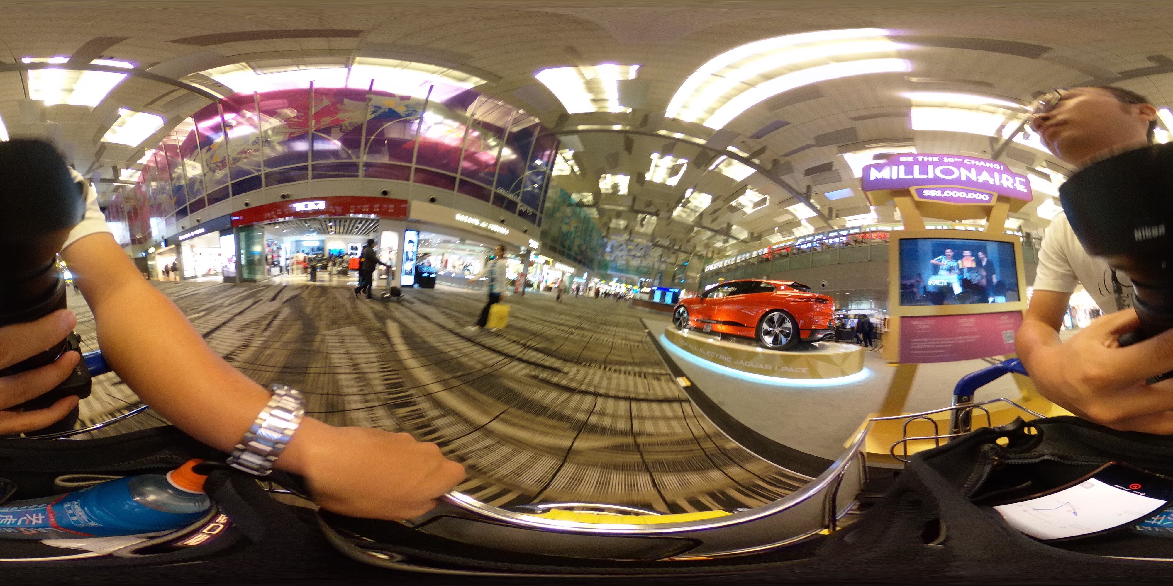 Busy Shopping Arcade Scene