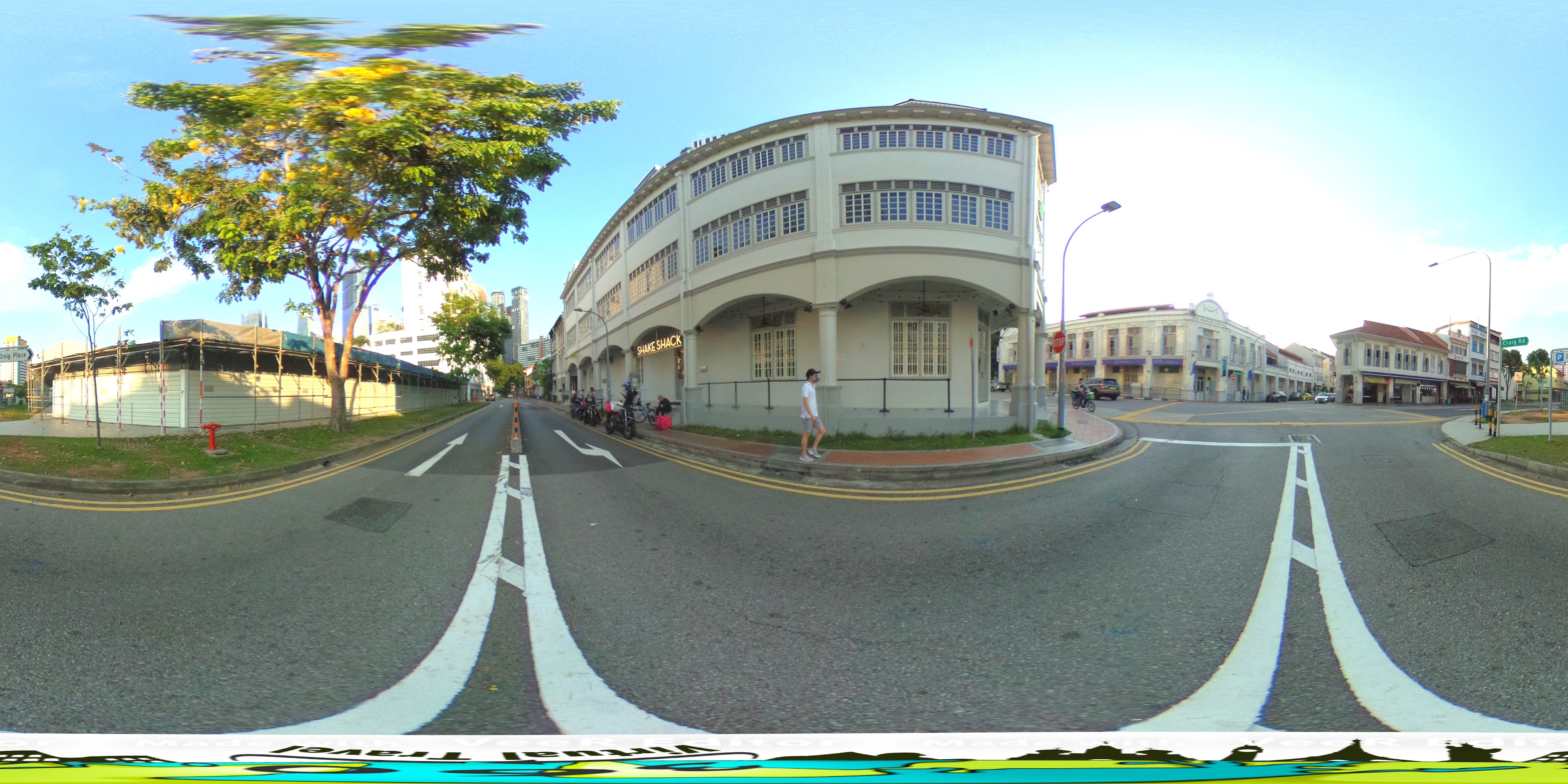 Urban Roundabout with Classic Buildings