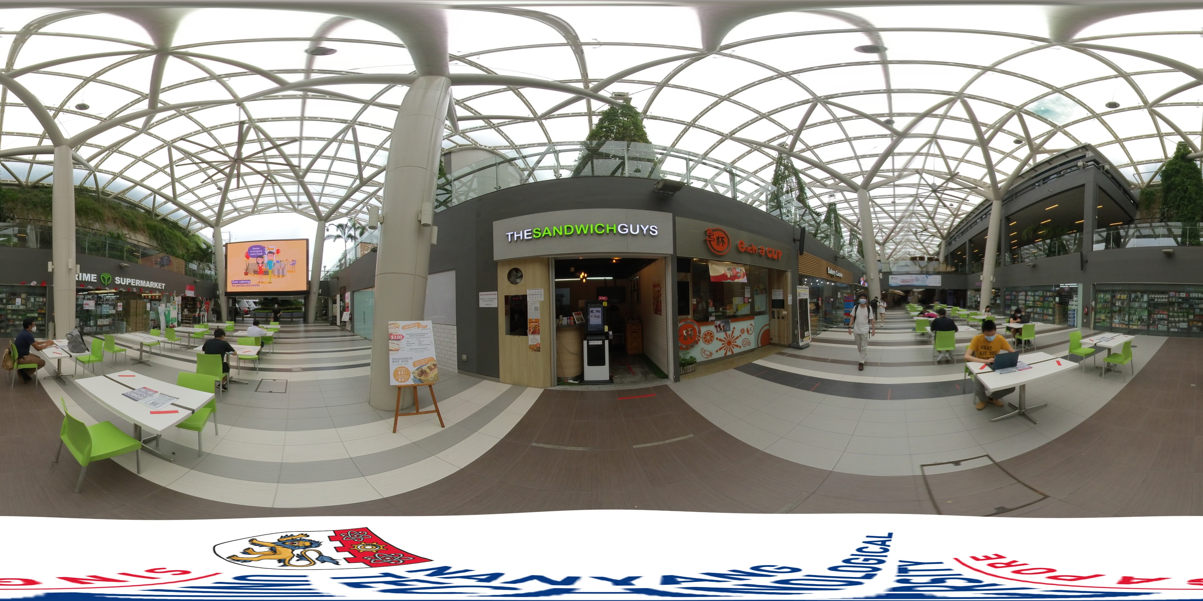 Modern Food Court Interior