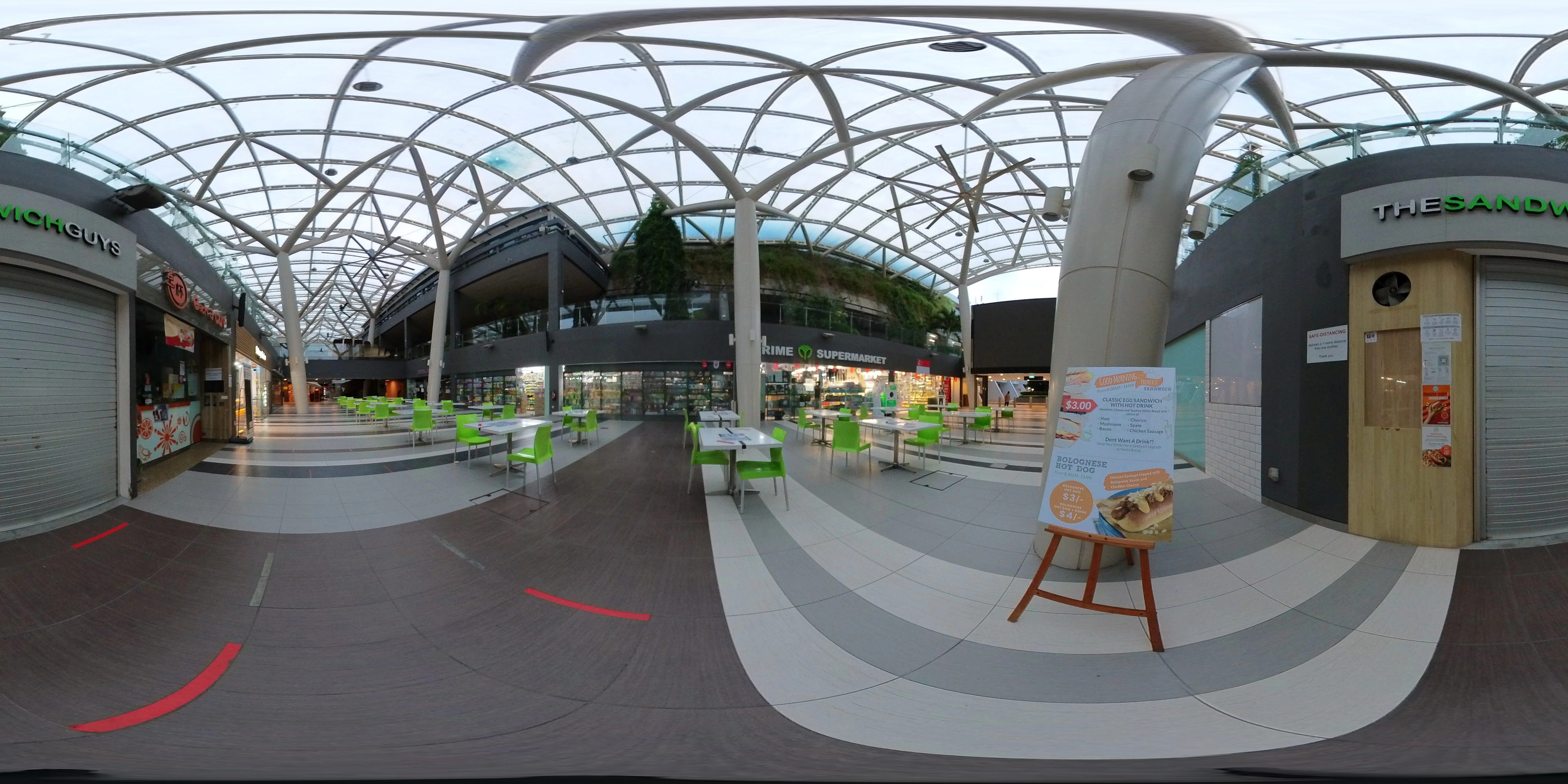 Modern Food Court Area