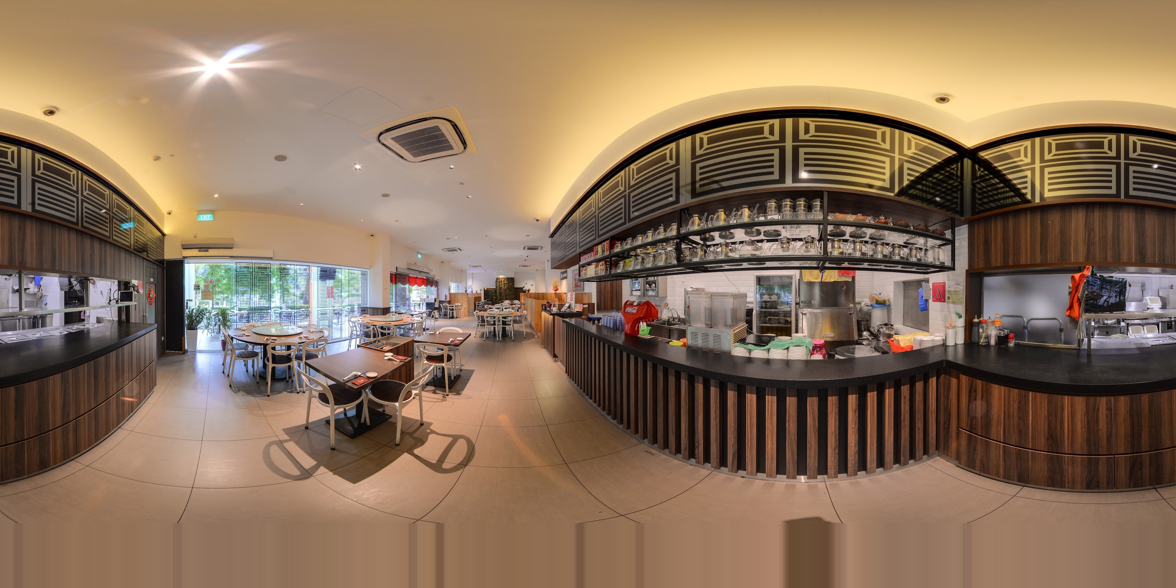 Spacious Restaurant Kitchen Interior
