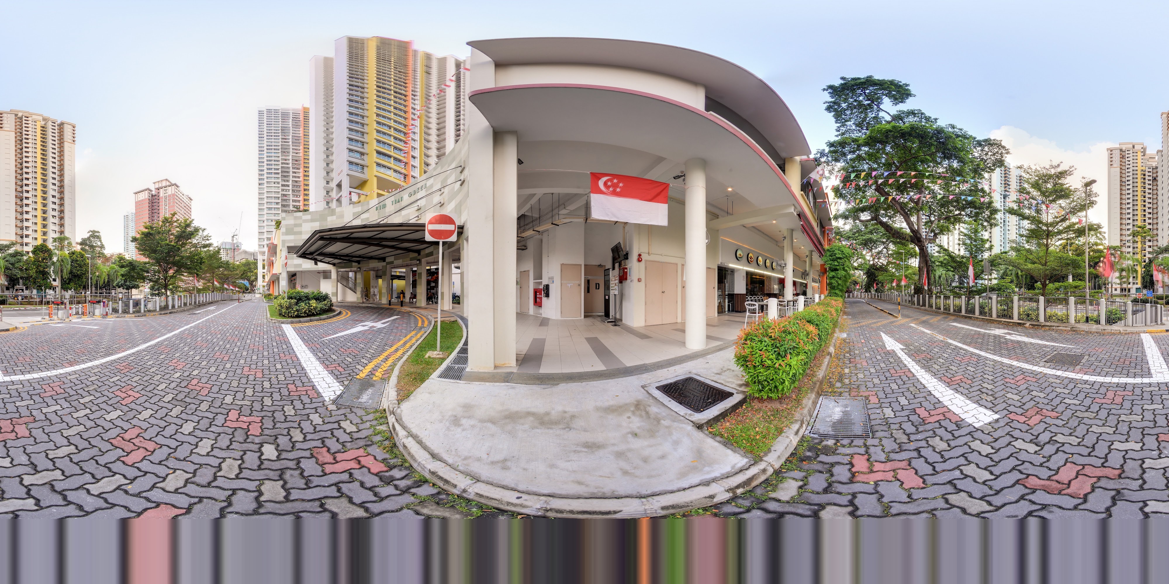 Urban Food Court Entrance
