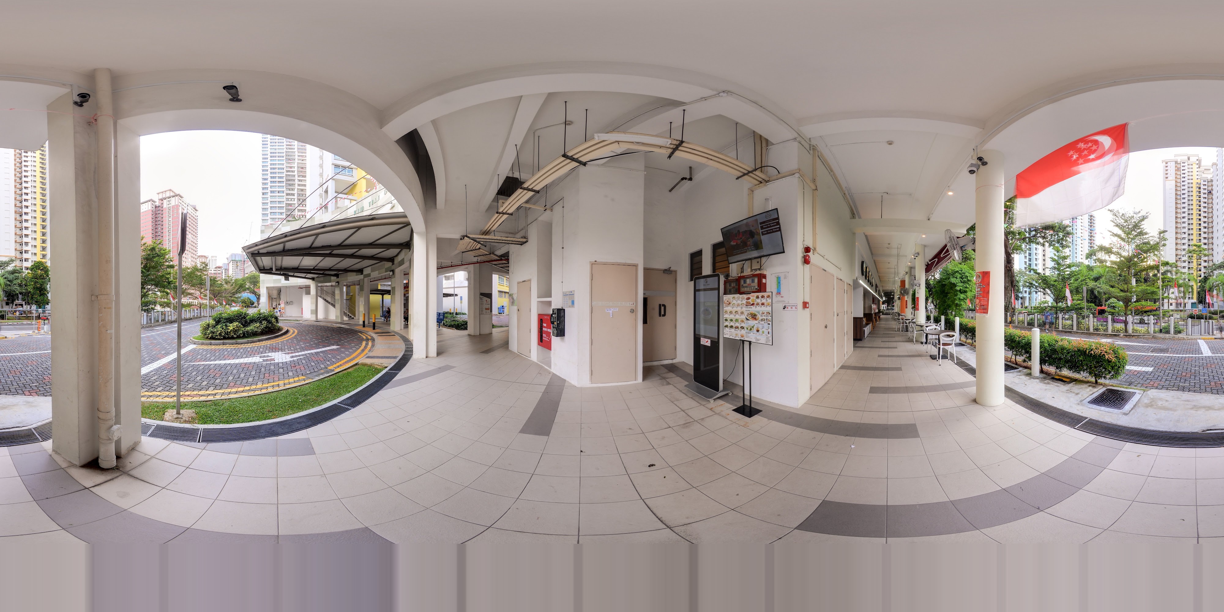 Urban Street Food Covered Walkway
