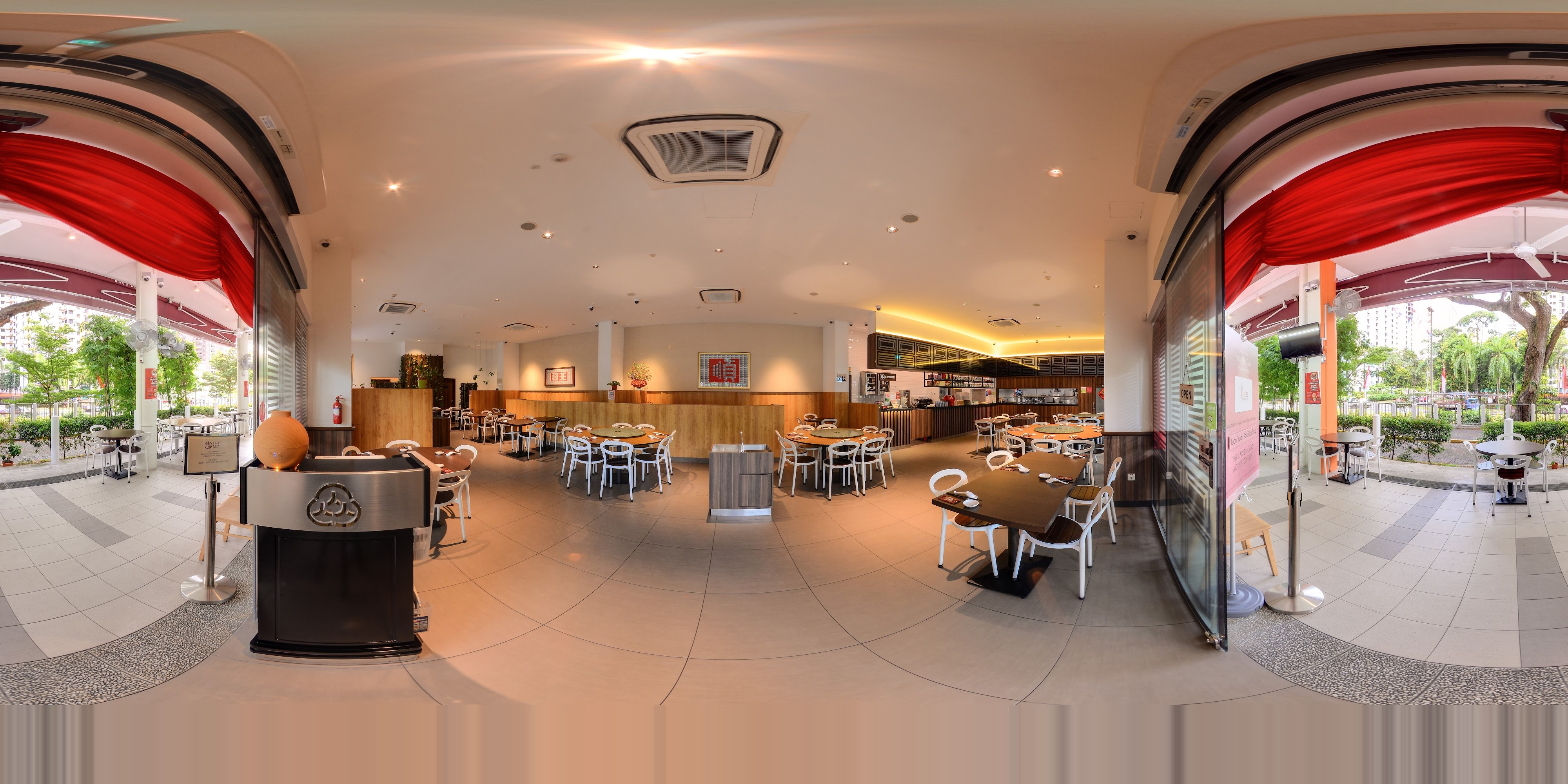 Modern Café Empty Dining Room