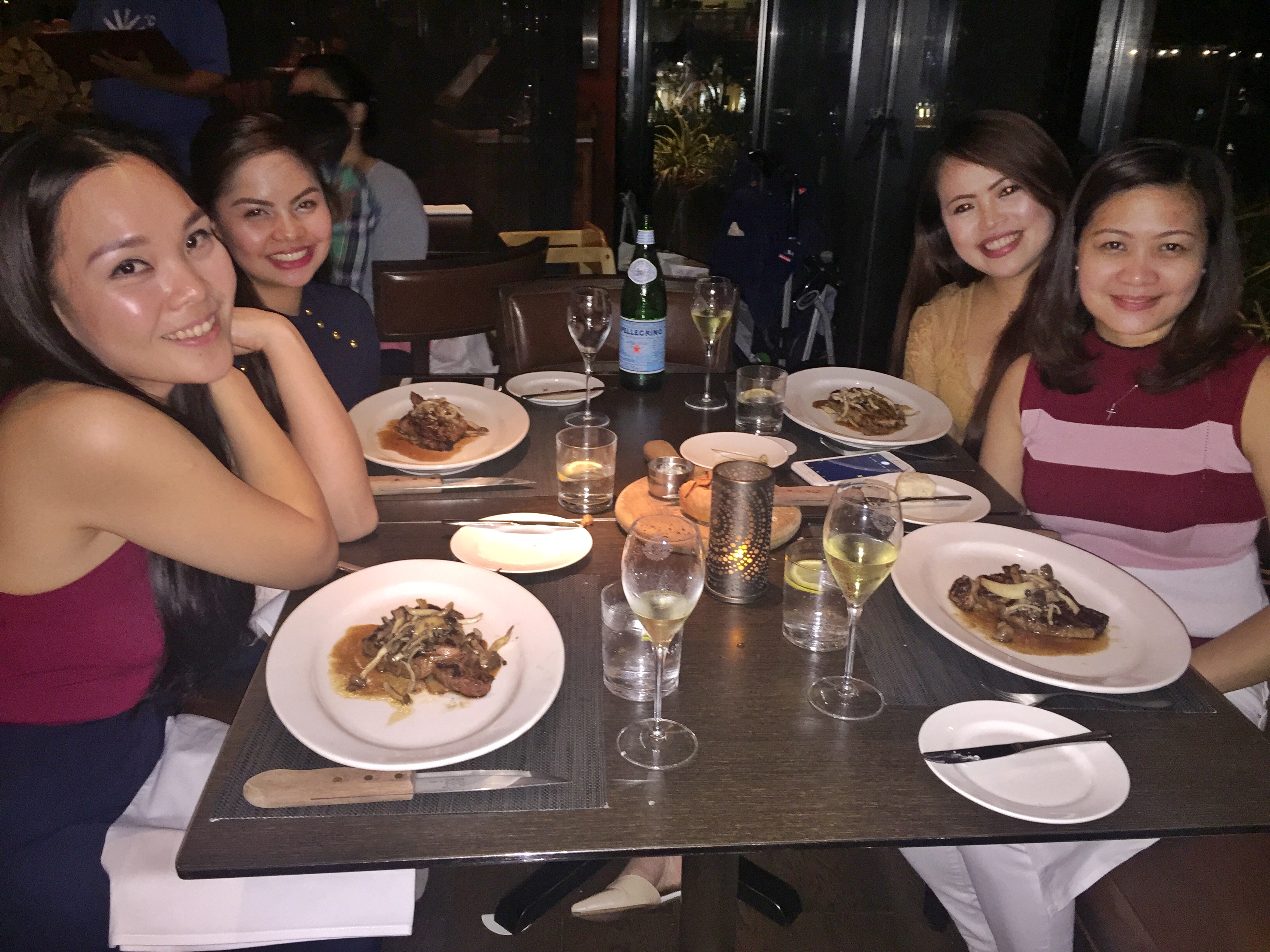 Four Friends Dining Together