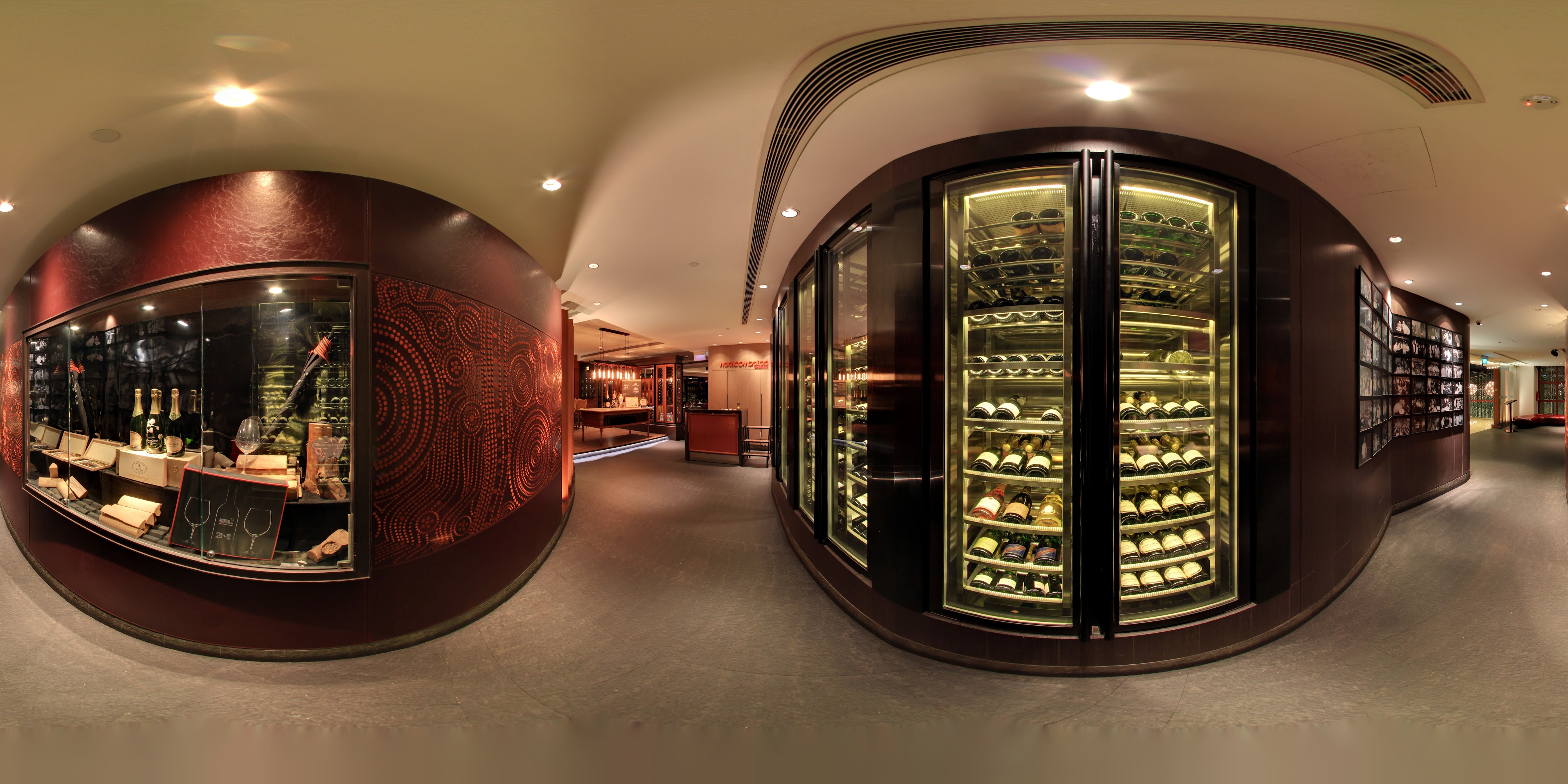Steakhouse Wine Cellar Display