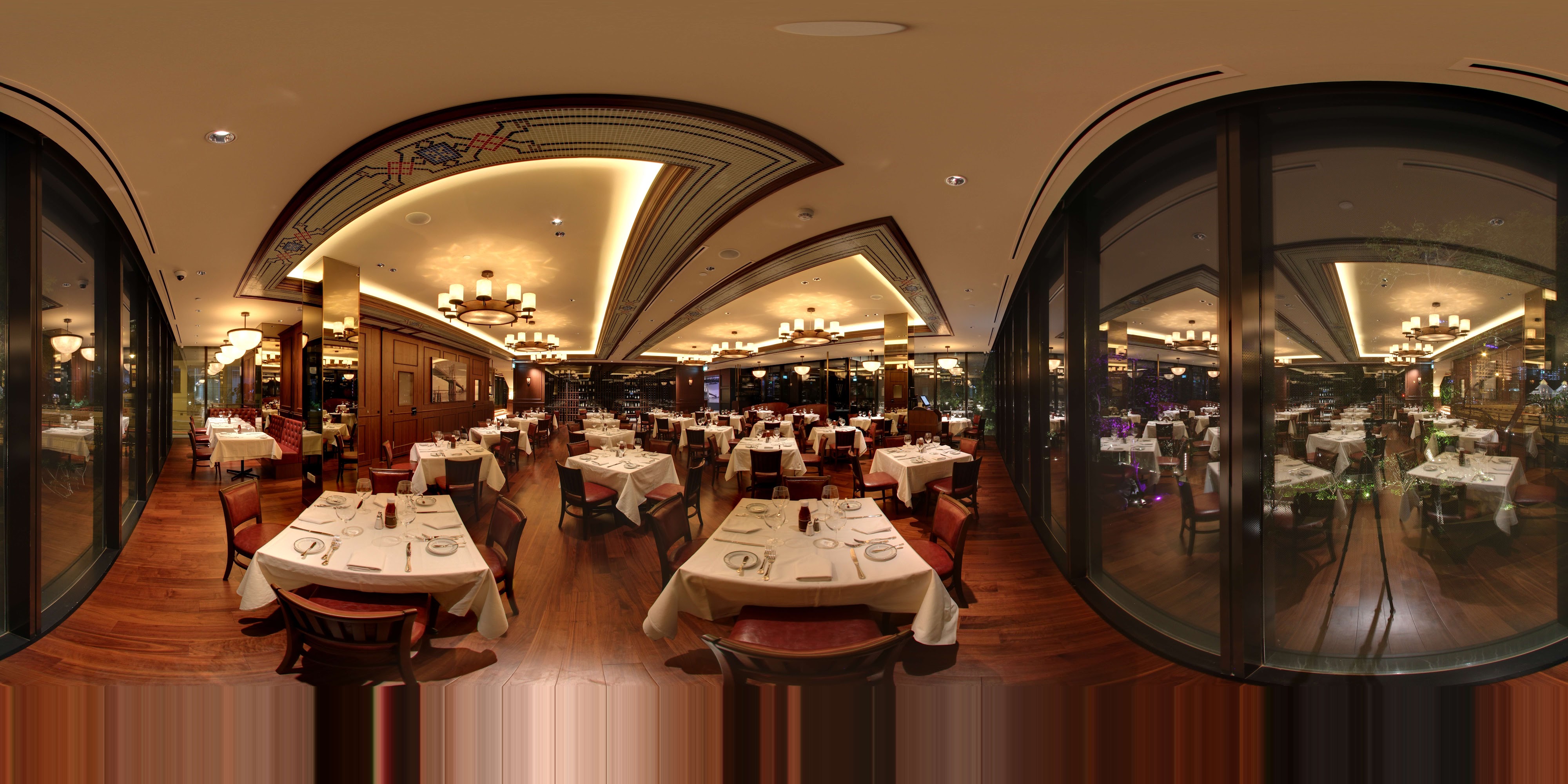 Elegant Restaurant Interior 360 Image