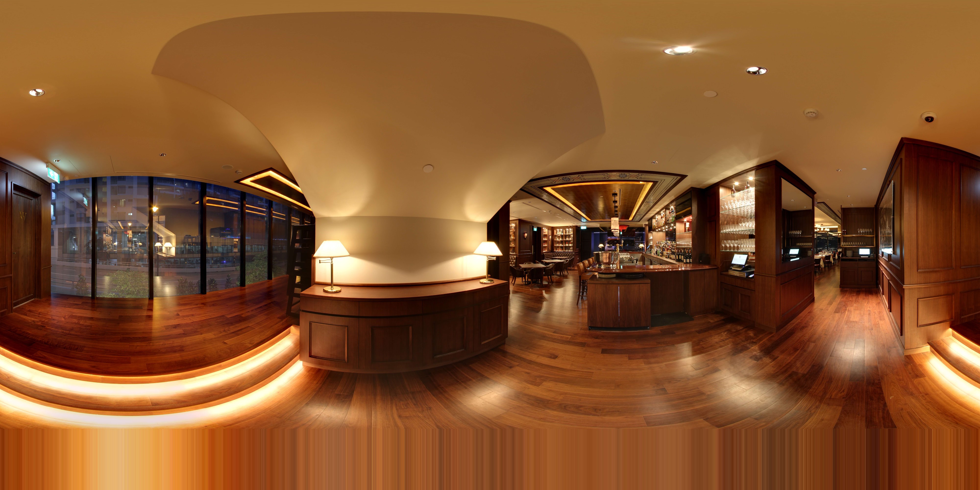 Elegant Steakhouse Lobby Interior
