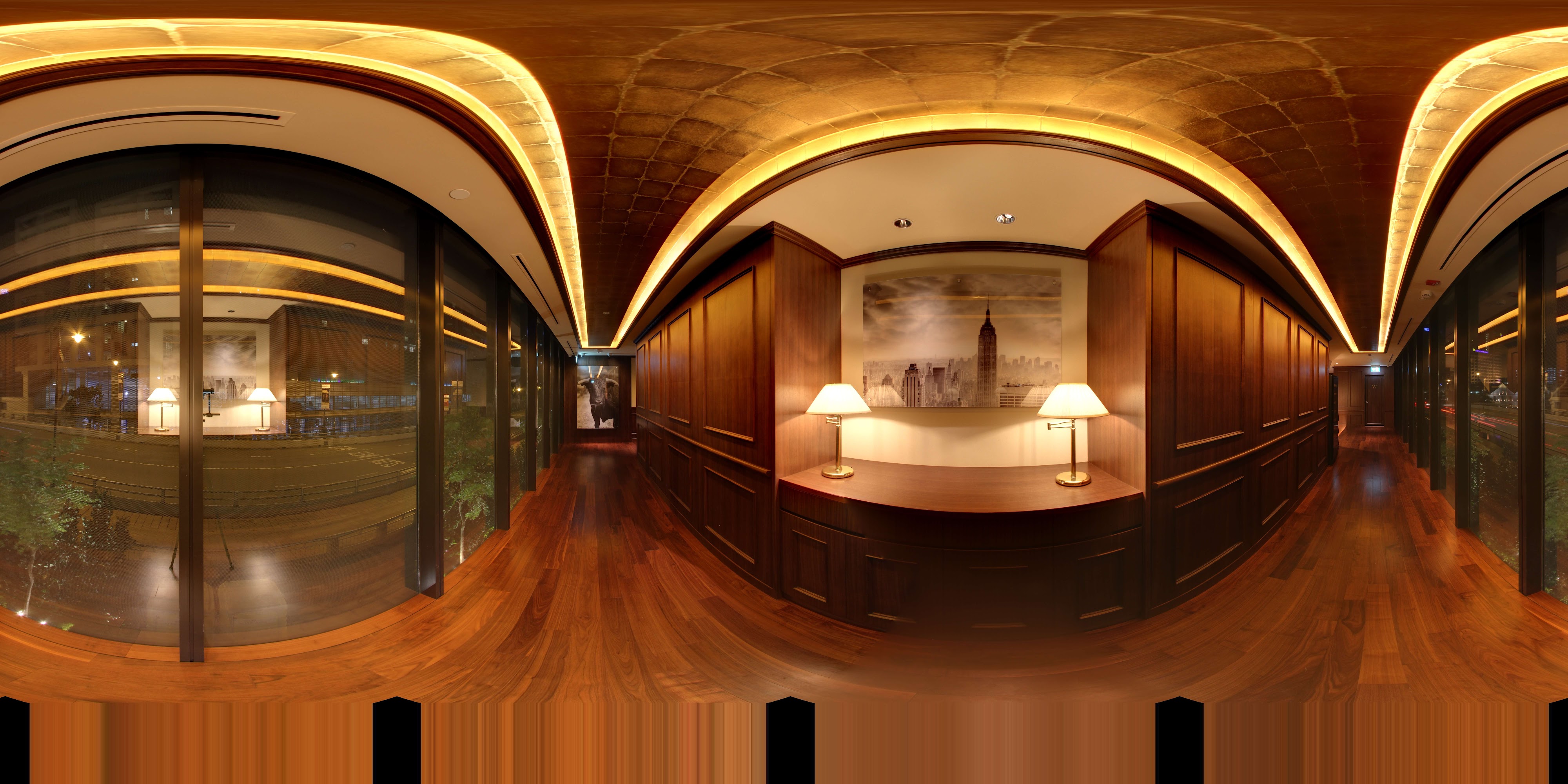 Luxurious Hotel Corridor Interior