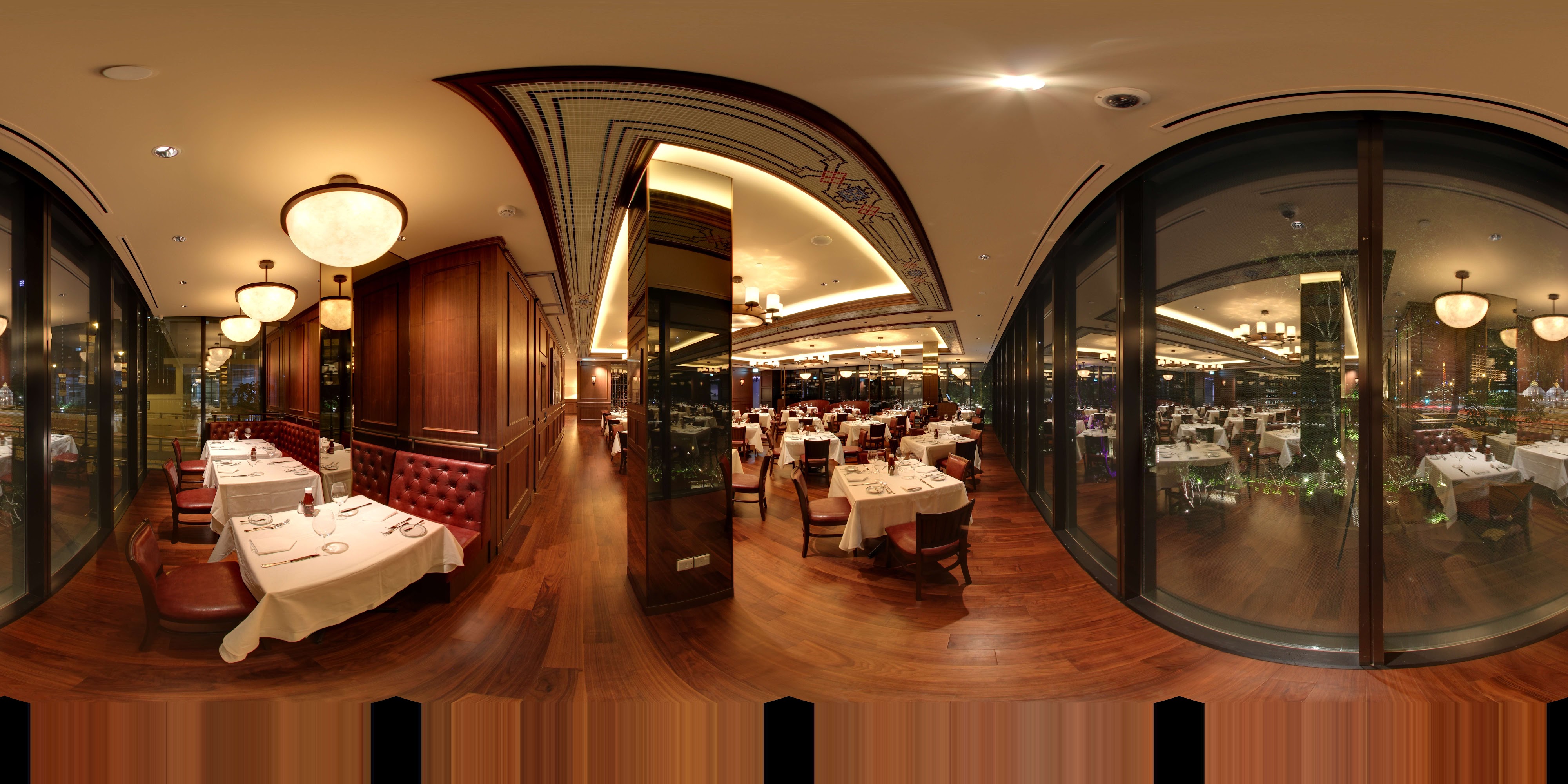 Elegant Contrast Dining Room