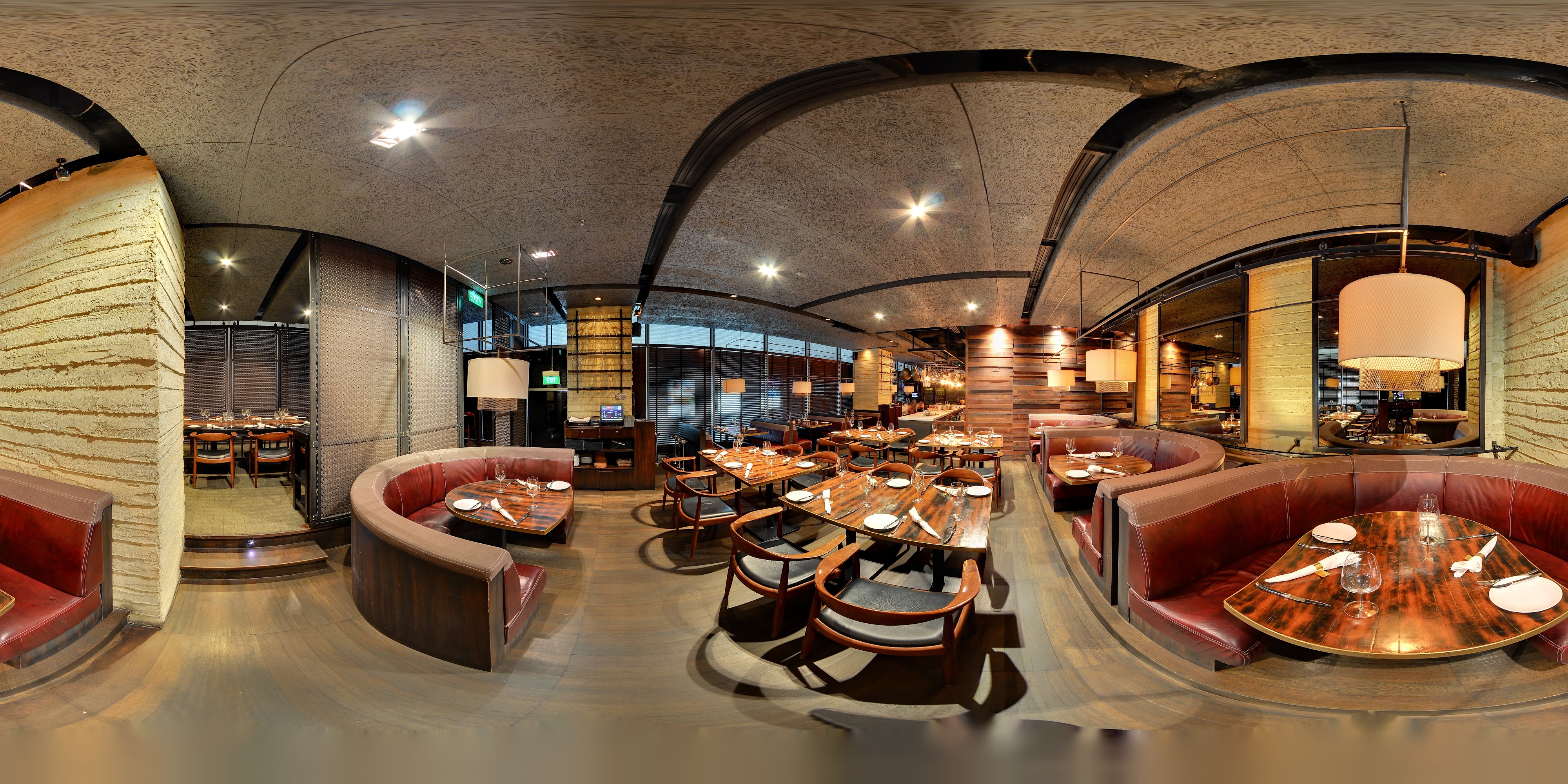 Elegant Steakhouse Dining Interior