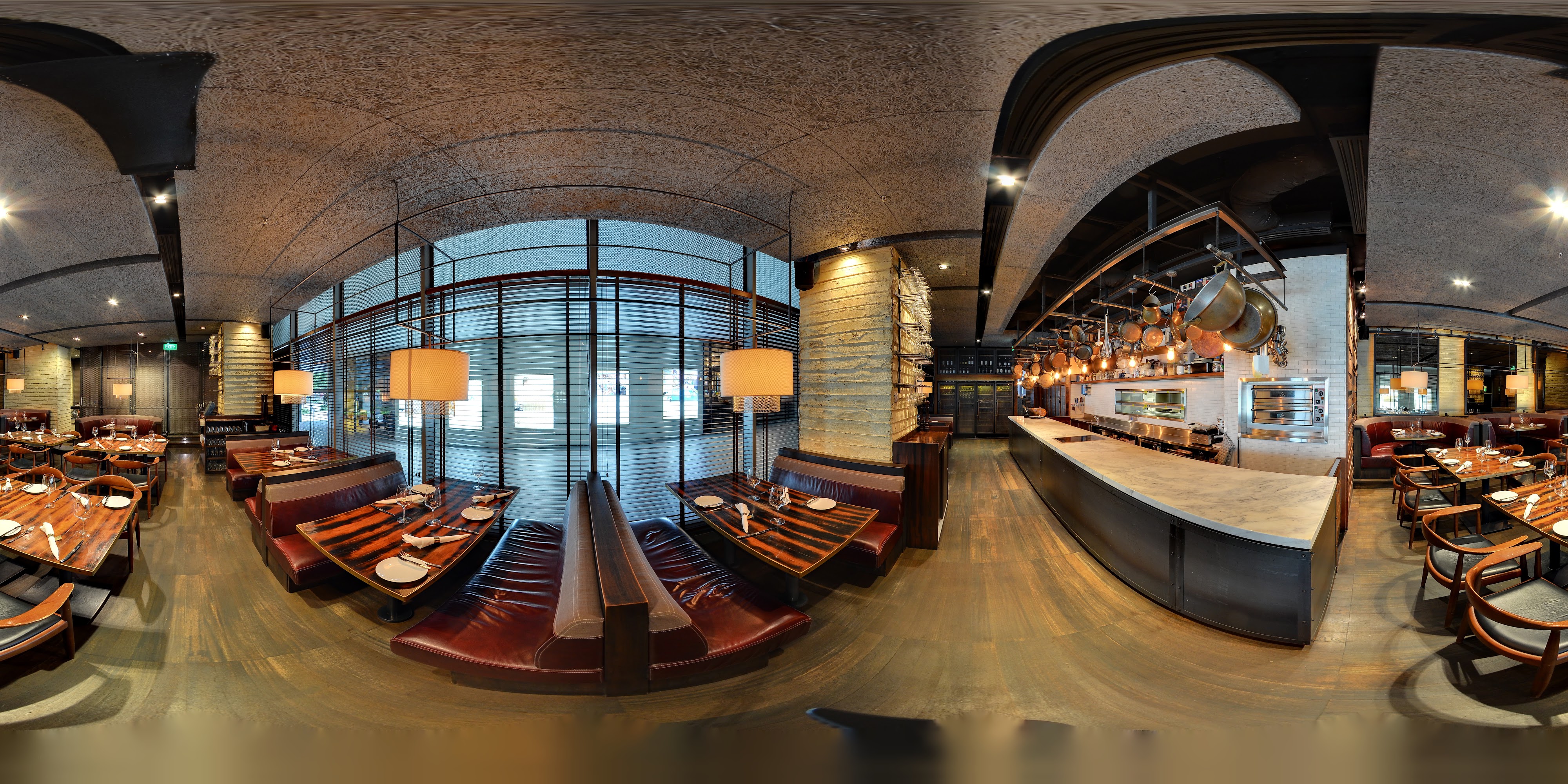 Upscale Modern Elegant Dining Space