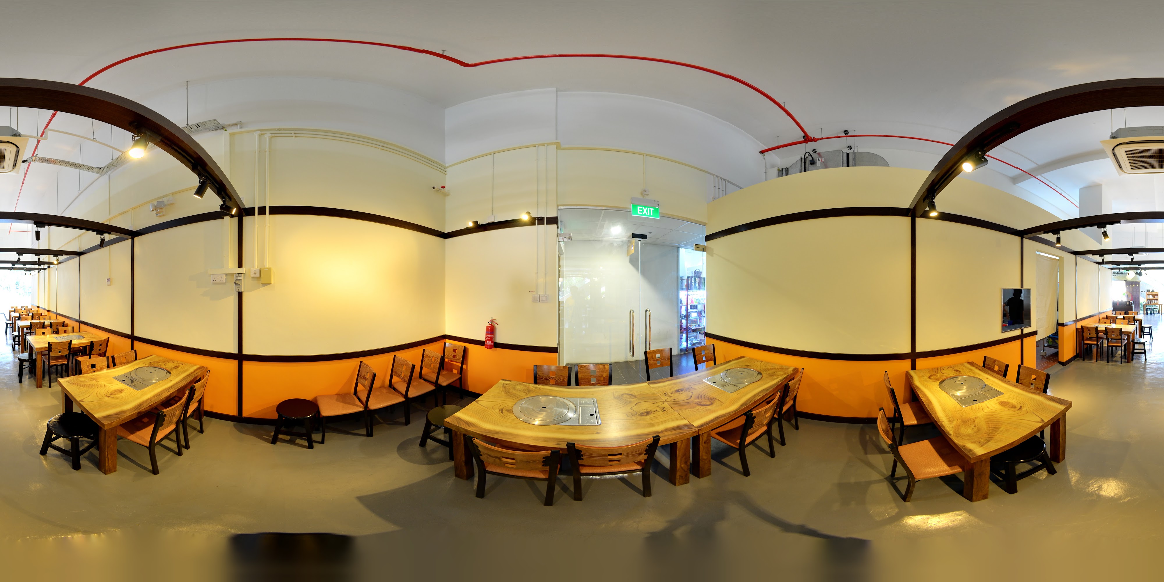 Empty Modern Dining Area